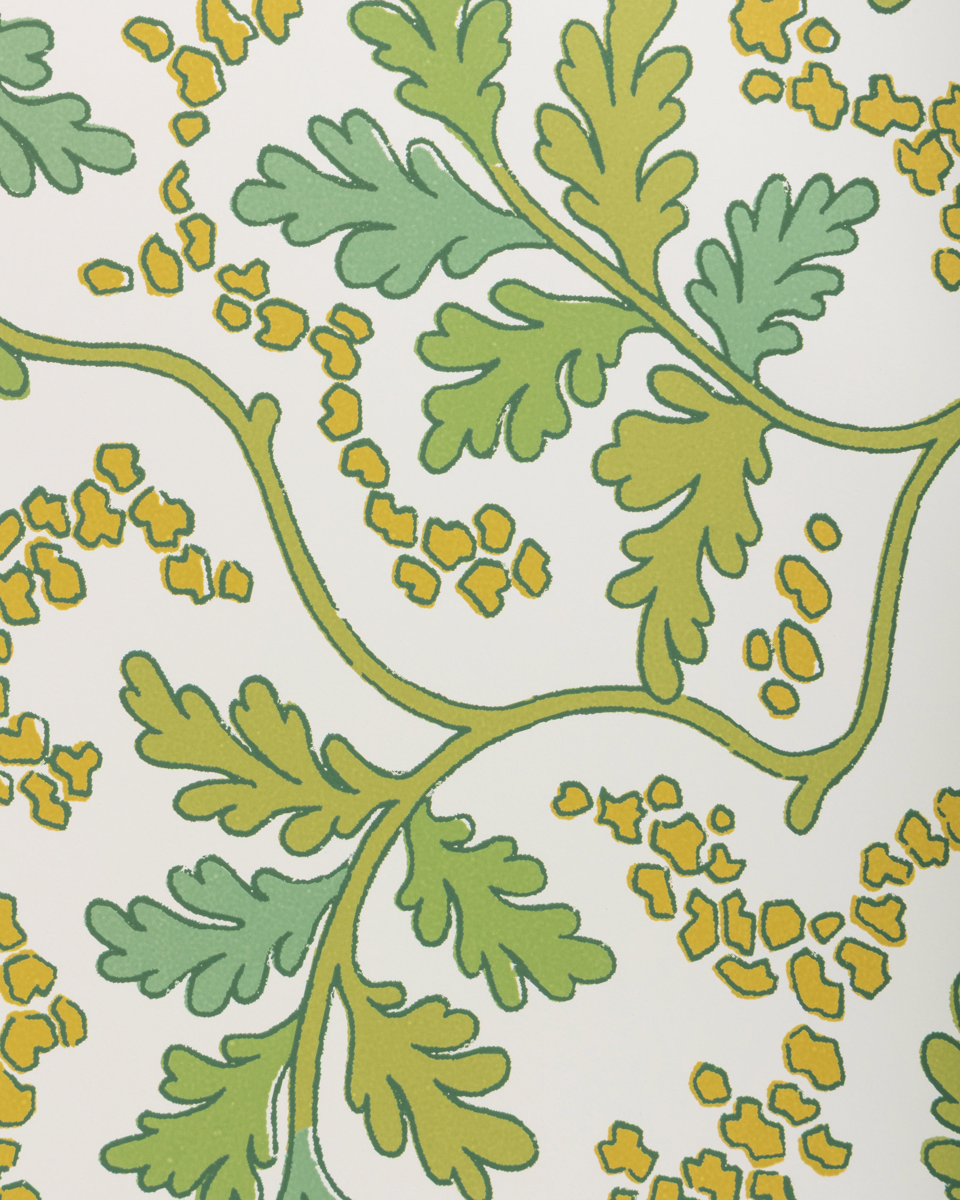 Aureille Wallpaper in leaf color - pattern number P8025109.33.0 - by Brunschwig and Fils in the Jardin De Maclot collection