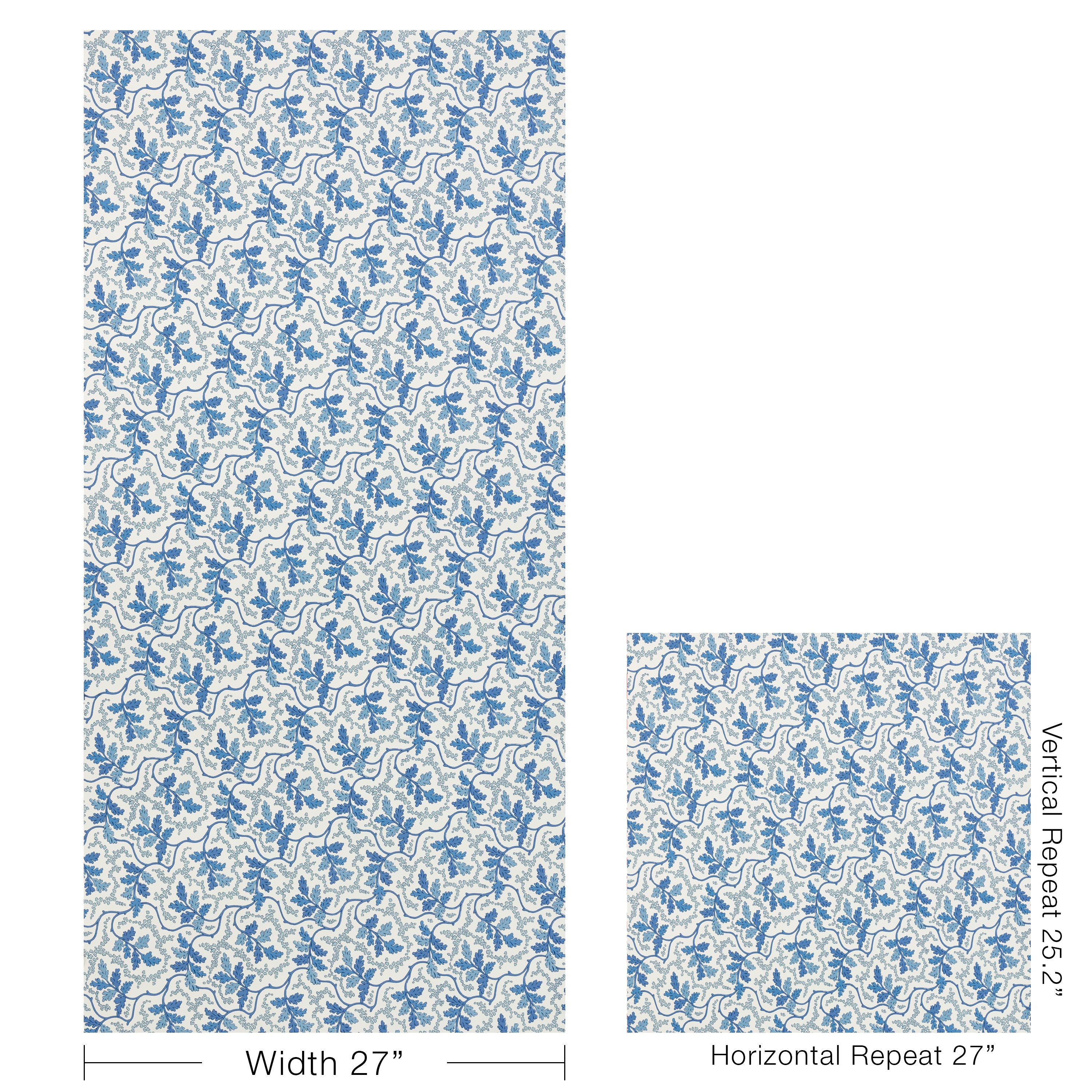 Aureille Wallpaper in blue color - pattern number P8025109.55.0 - by Kravet in the Jardin De Maclot collection