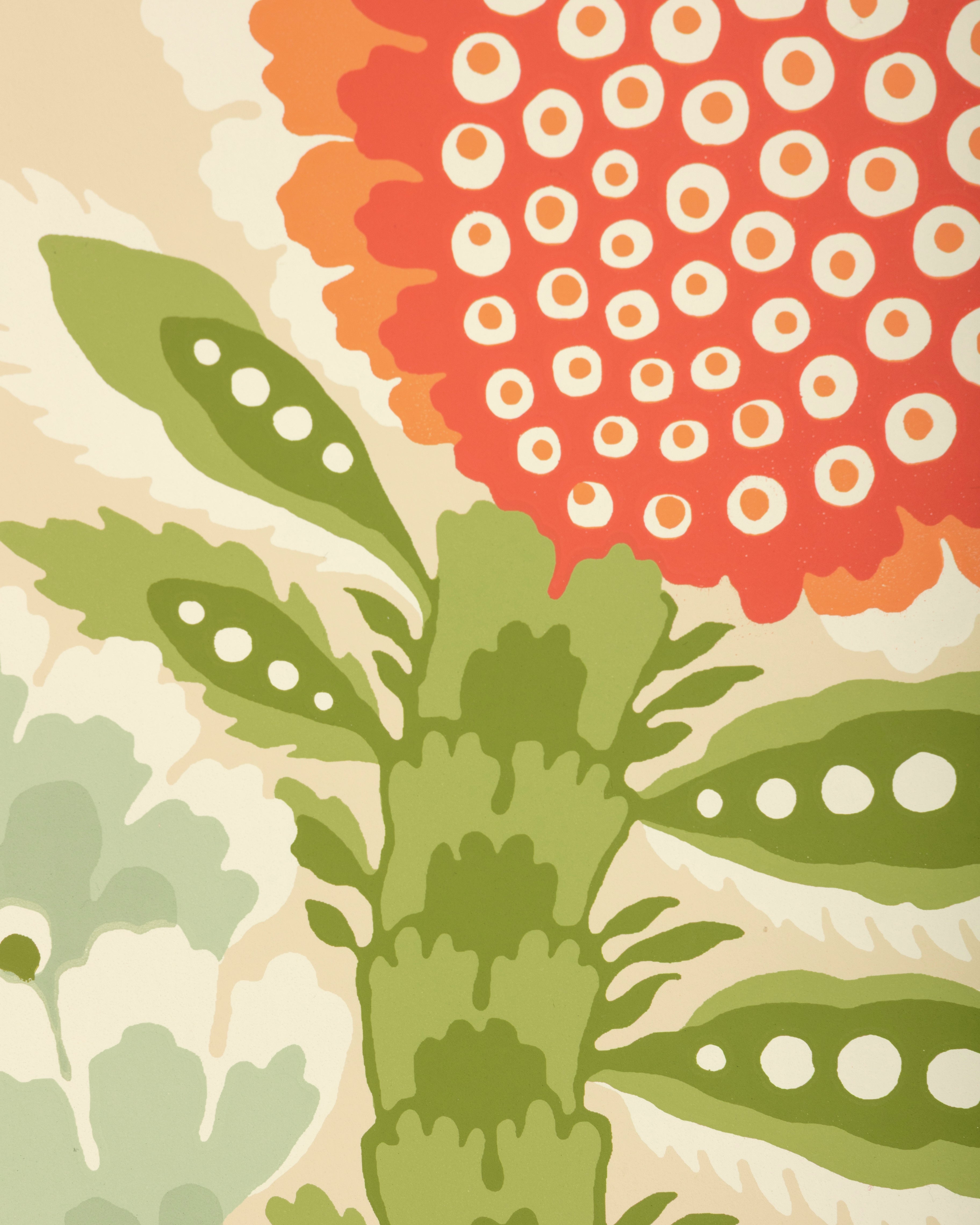 Kumaly Wallpaper in orange / rust color - pattern number P8025111.24.0 - by Kravet in the Jardin De Maclot collection