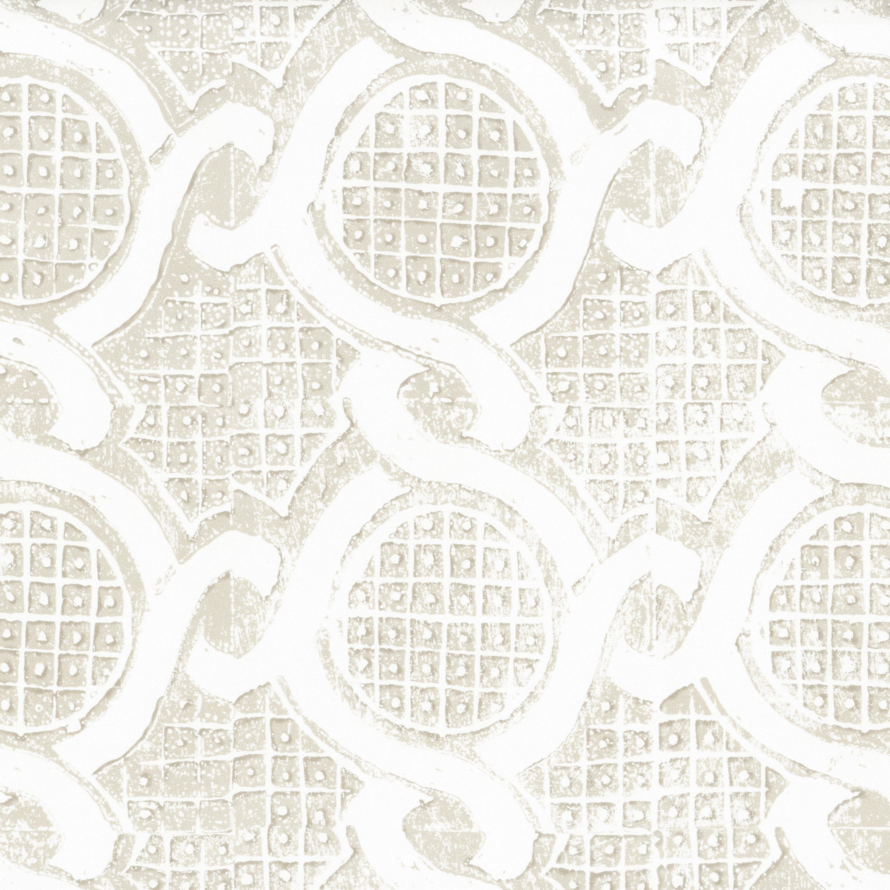 Chain Wallpaper in Sand color - pattern number PBFC-3533.16.0 - by Lee Jofa in the Blithfield Leighton collection