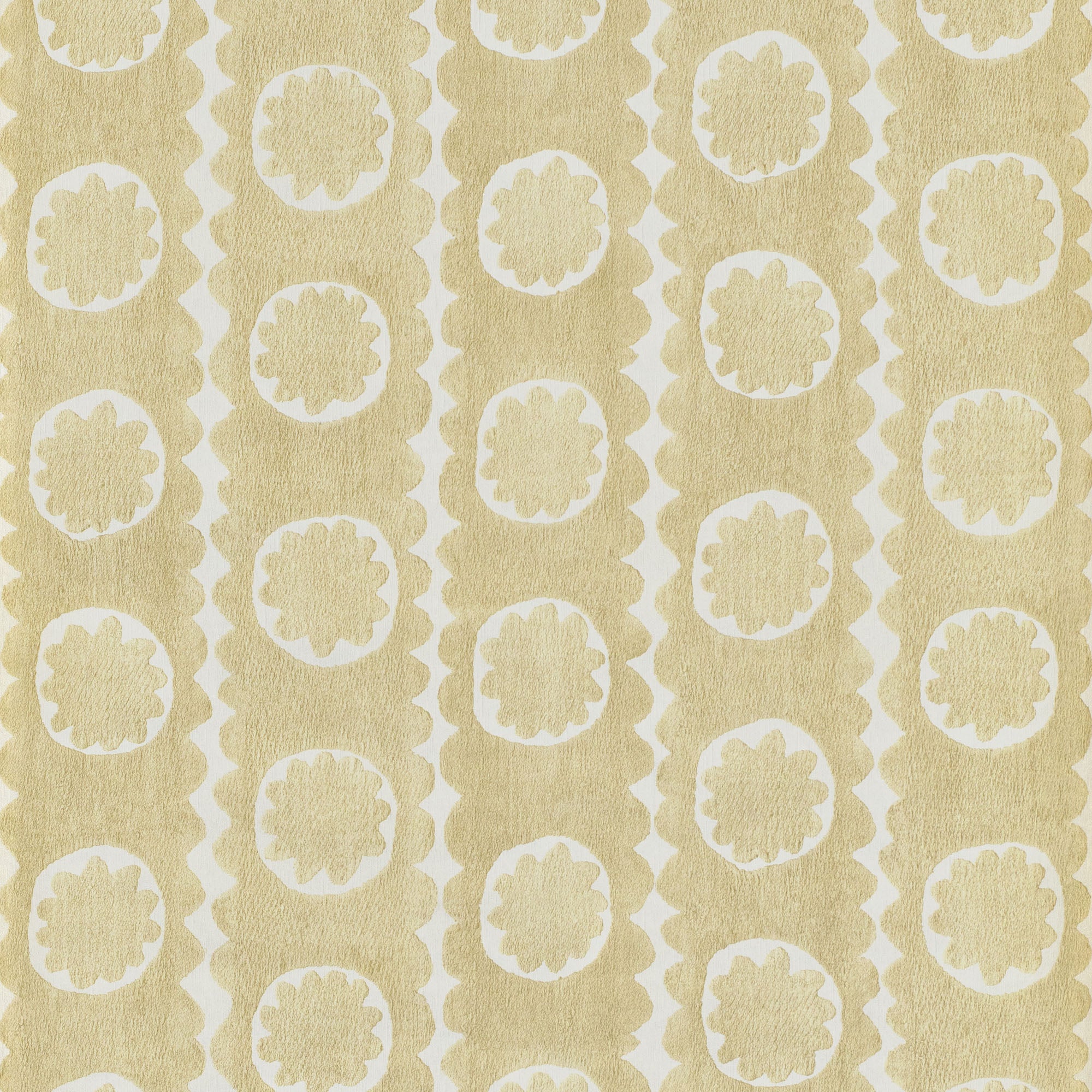 Oscar Wallpaper in Gold color - pattern number PBFC-3535.416.0 - by Lee Jofa in the Blithfield Leighton collection