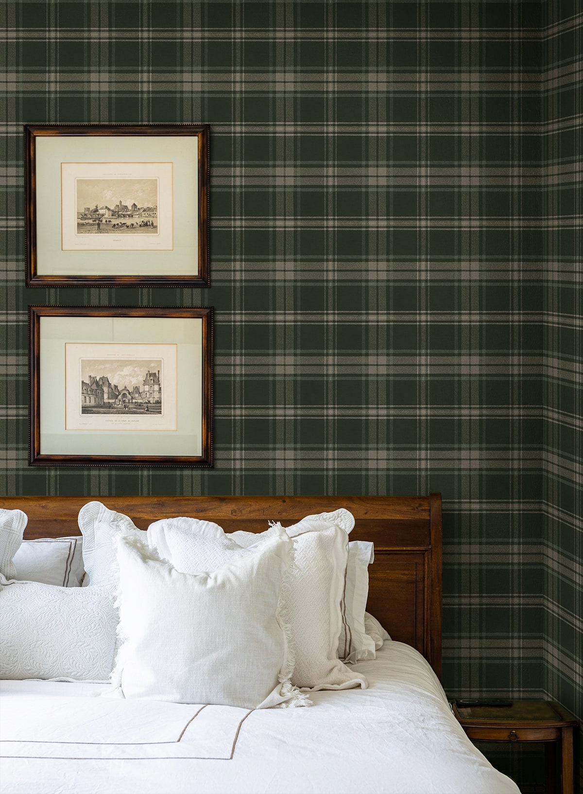 Dellabrooke Plaid wallpaper in greenery color - pattern number PR13404 - by Seabrook in the Seabrook Prepasted Wallpaper Assortment collection