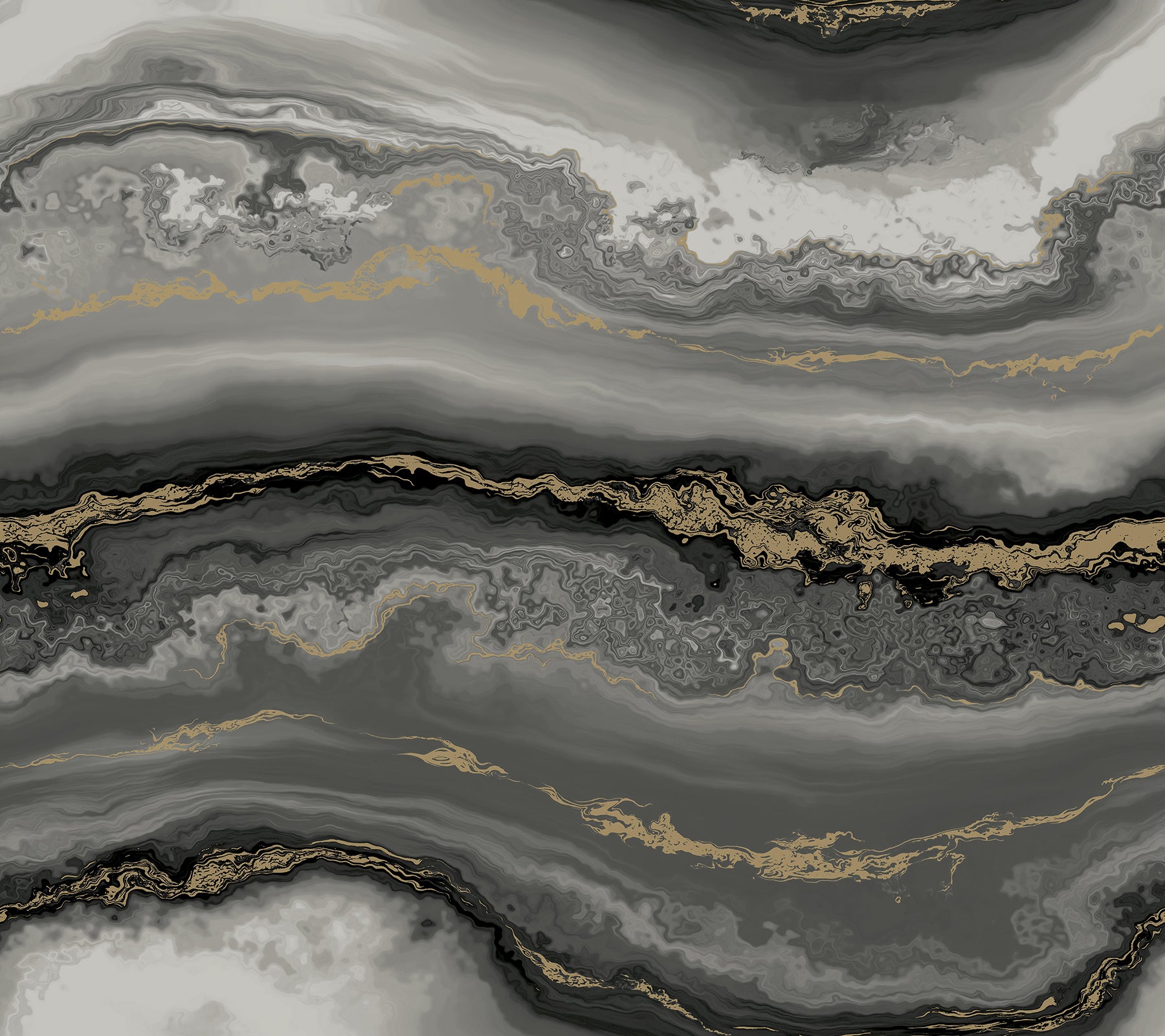 Shifting Sands Peel and Stick wallpaper in onyx metallic color - pattern number PSW1561RL - by York in the Aviva Stanoff Peel and Stick Wallpaper collection