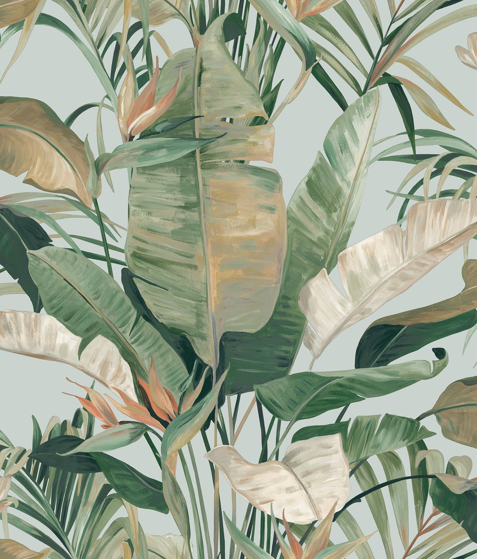 Tropical Cabana Peel and Stick wallpaper in spa color - pattern number PSW1613RL - by Candice Olson in the Simply Candice 2 Peel and Stick Wallpaper collection