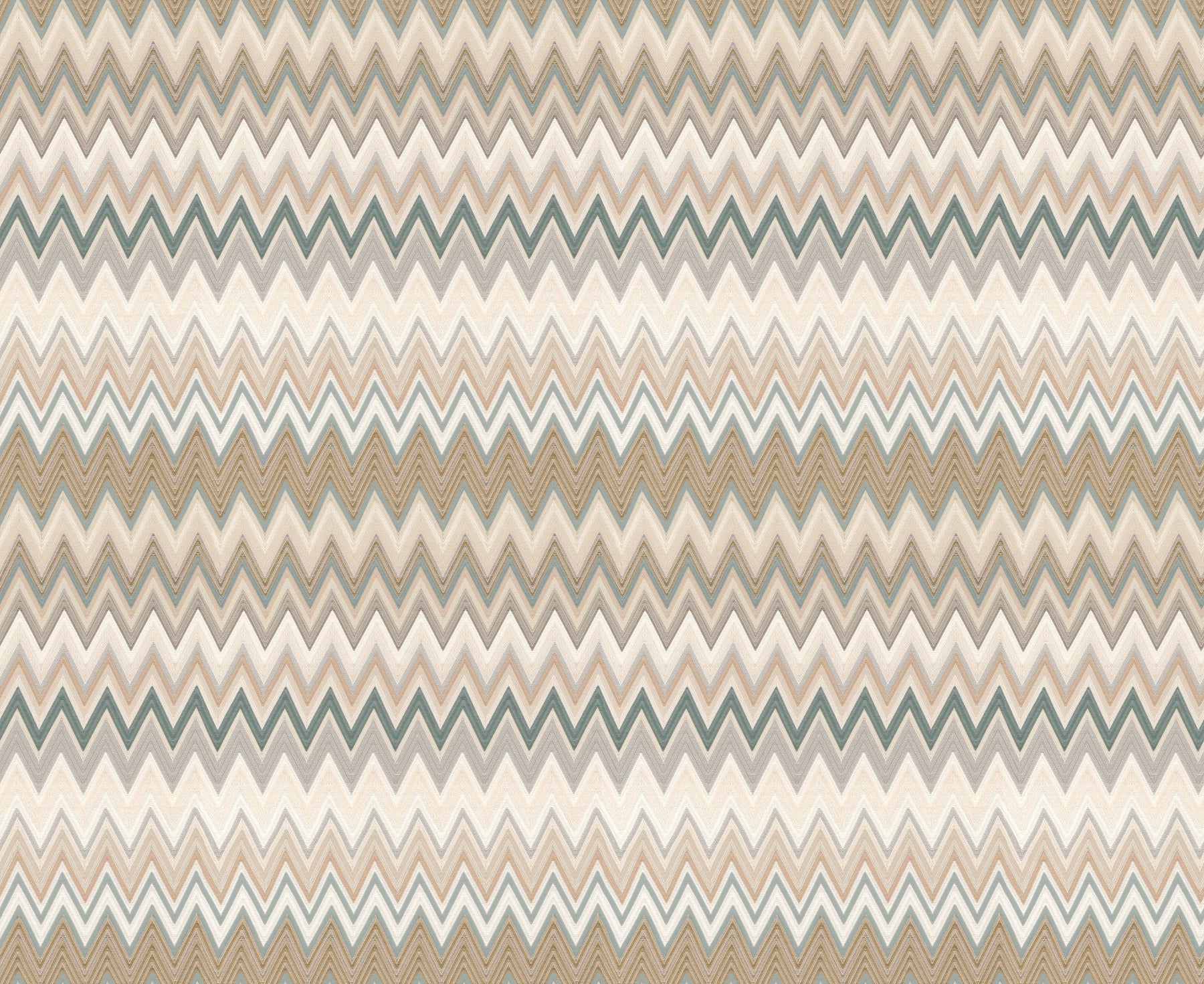 Zig Zag Peel and Stick wallpaper in green color - pattern number PSW1642RL - by York in the Missoni Peel and Stick Wallpaper collection