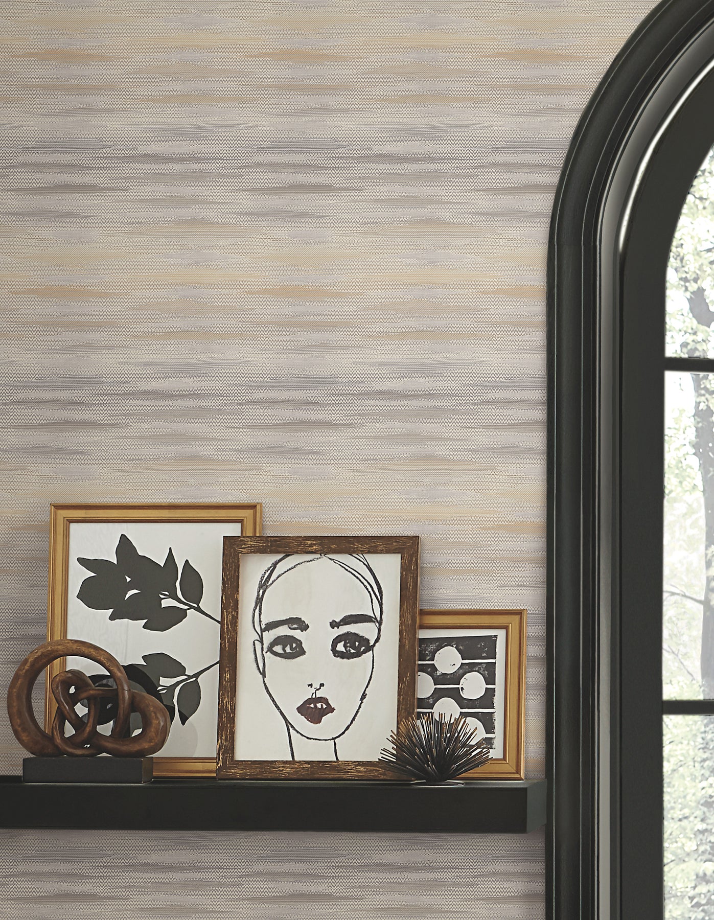 Fireworks Peel and Stick wallpaper in natural color - pattern number PSW1646RL - by York in the Missoni Peel and Stick Wallpaper collection