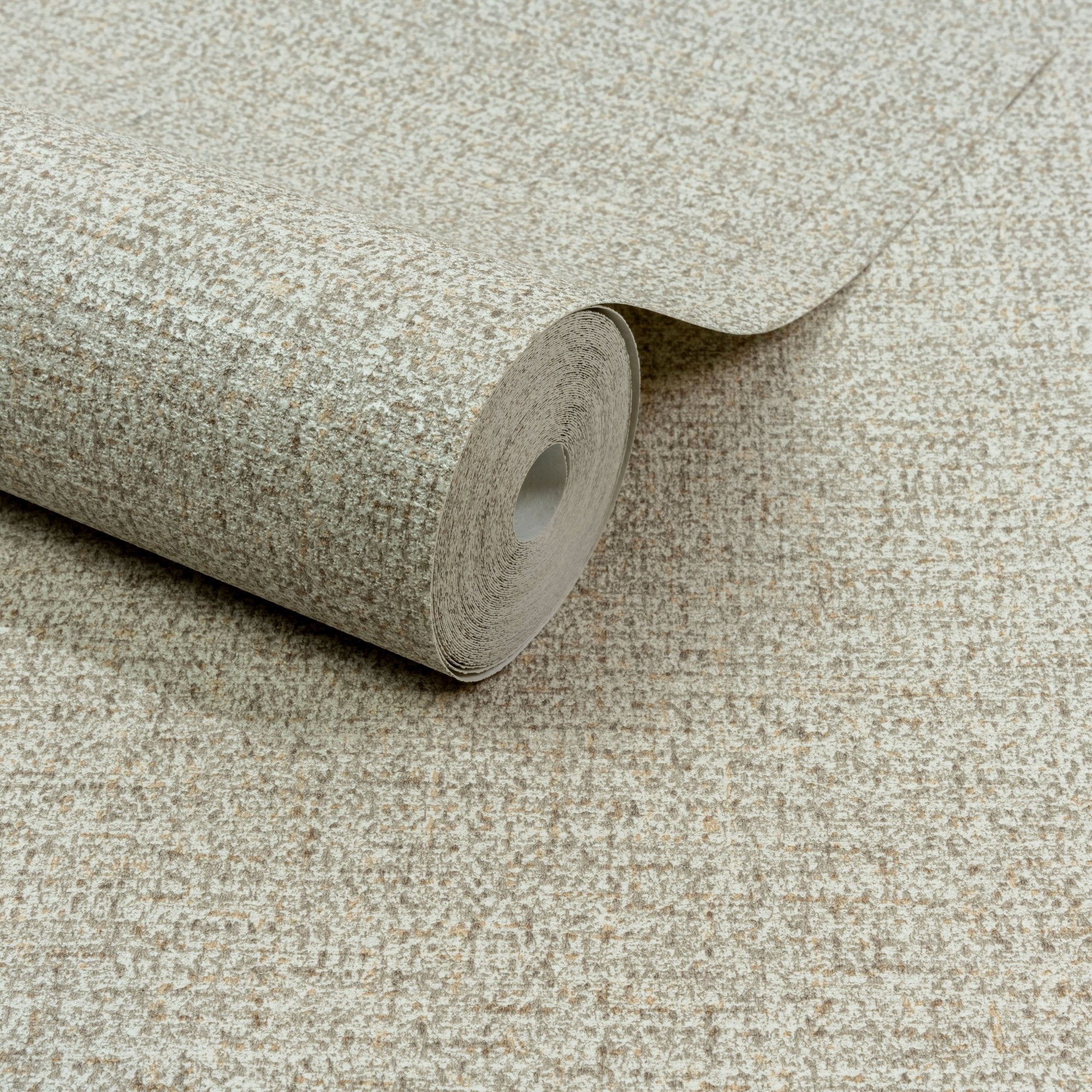 Textile Plain Wallpaper in beige color - pattern number PW1102 - by Grandeco in the Precious Weaves collection