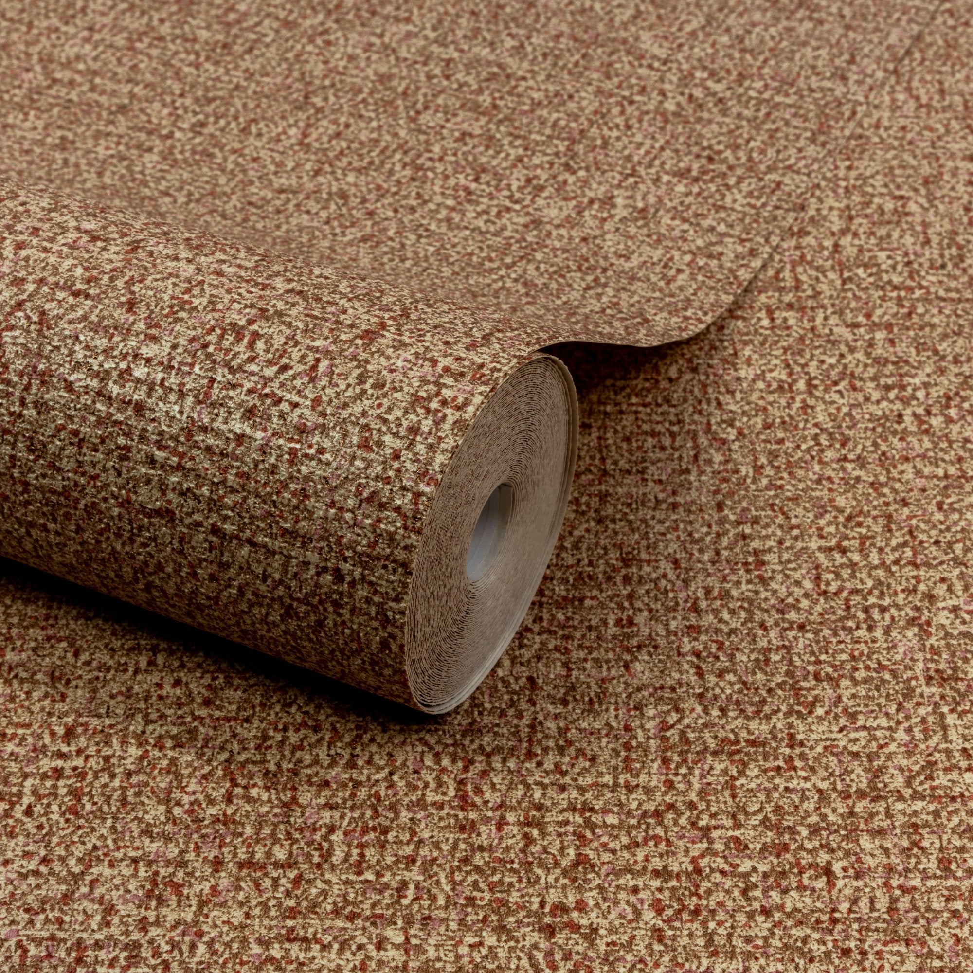 Textile Plain Wallpaper in orange color - pattern number PW1112 - by Grandeco in the Precious Weaves collection