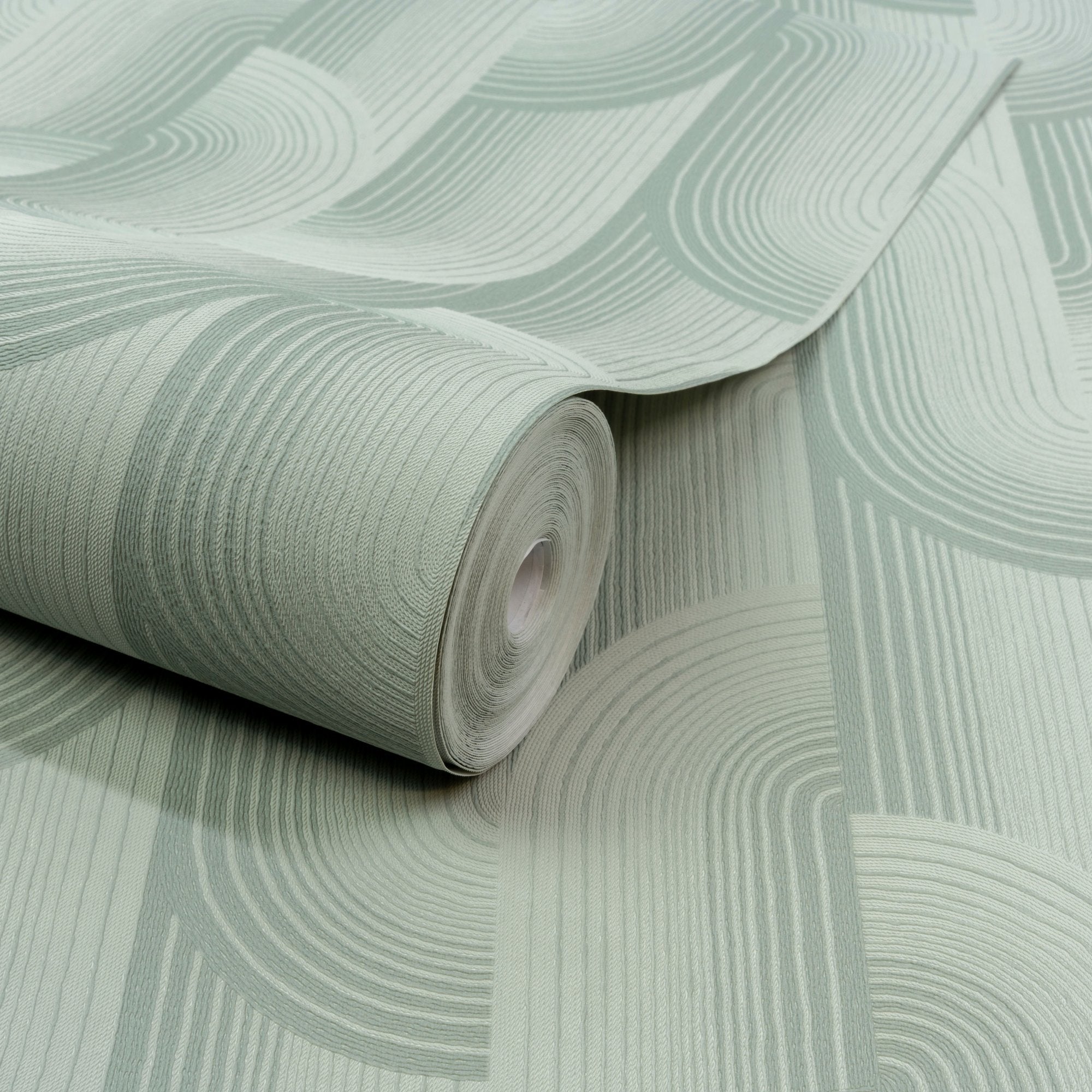 Geometric All-over Wallpaper in blue color - pattern number PW3106 - by Grandeco in the Precious Weaves collection