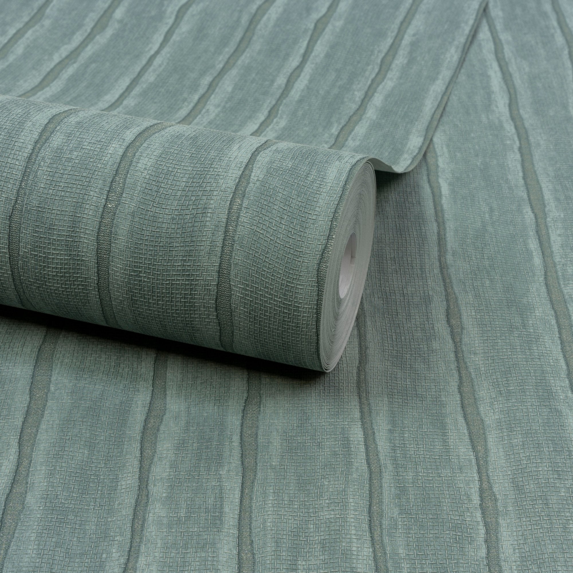 Irregular Stripes Wallpaper in blue color - pattern number PW4006 - by Grandeco in the Precious Weaves collection