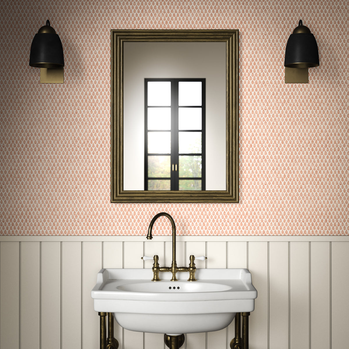 Folia Wallpaper in Cinnabar color - pattern number PWC100007.24.0 - by The Pure Edit in the Sustainable Wallcovering collection