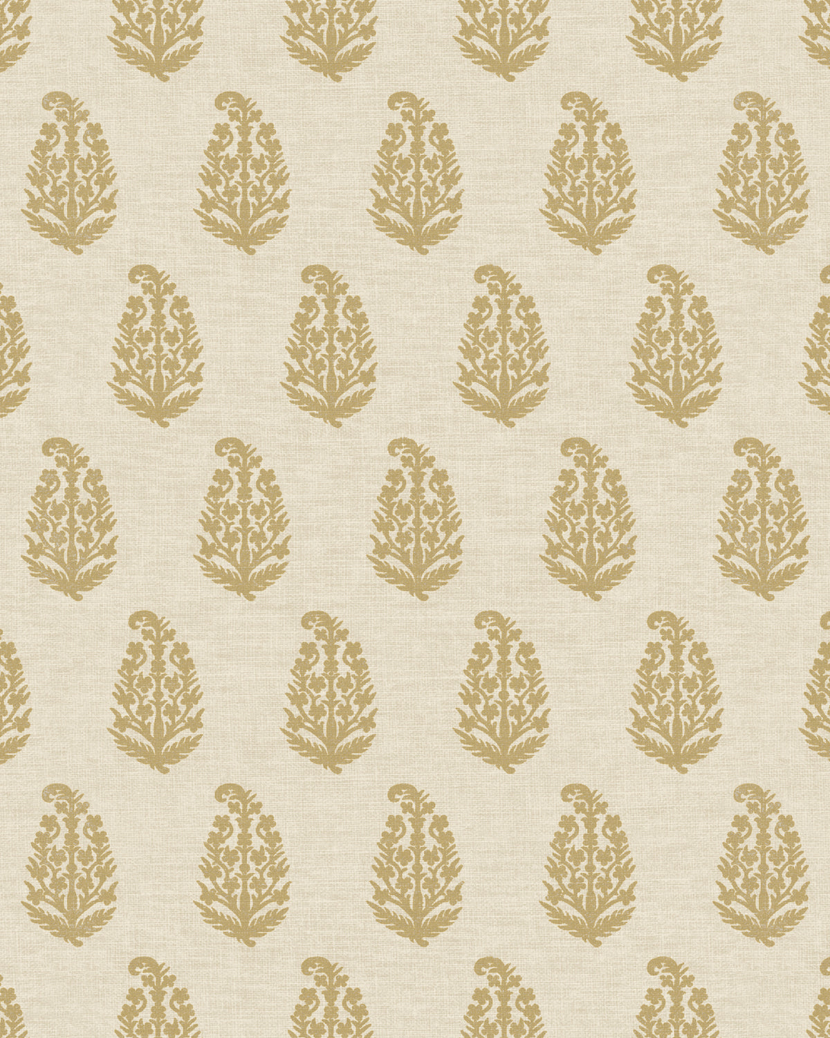 Indira Wallpaper in Ochre color - pattern number PWC100012.416.0 - by The Pure Edit in the Sustainable Wallcovering collection