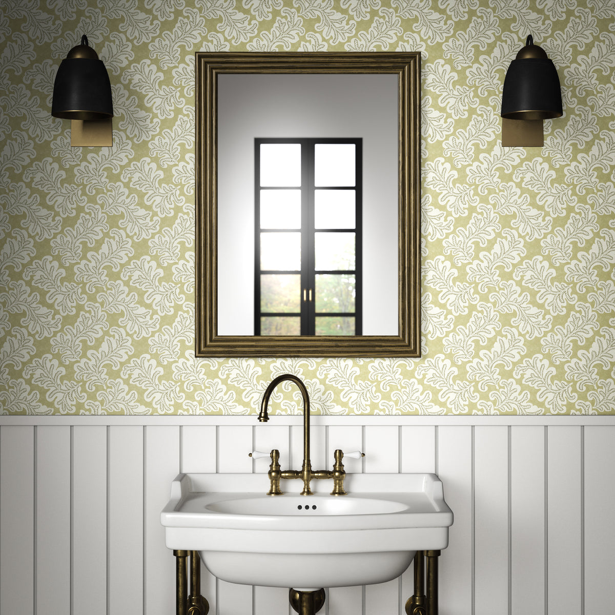 Odila Wallpaper in Willow color - pattern number PWC100017.23.0 - by The Pure Edit in the Sustainable Wallcovering collection