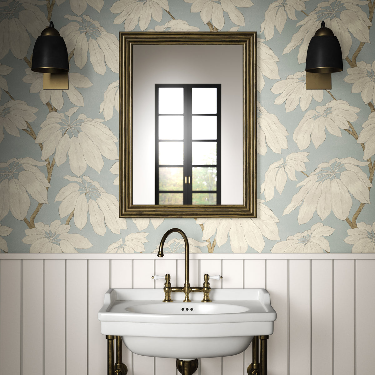 Pondicherry Wallpaper in Sky color - pattern number PWC100019.5.0 - by The Pure Edit in the Sustainable Wallcovering collection