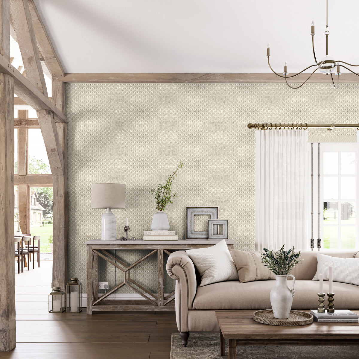 Sumana Wallpaper in Natural color - pattern number PWC100021.16.0 - by The Pure Edit in the Sustainable Wallcovering collection