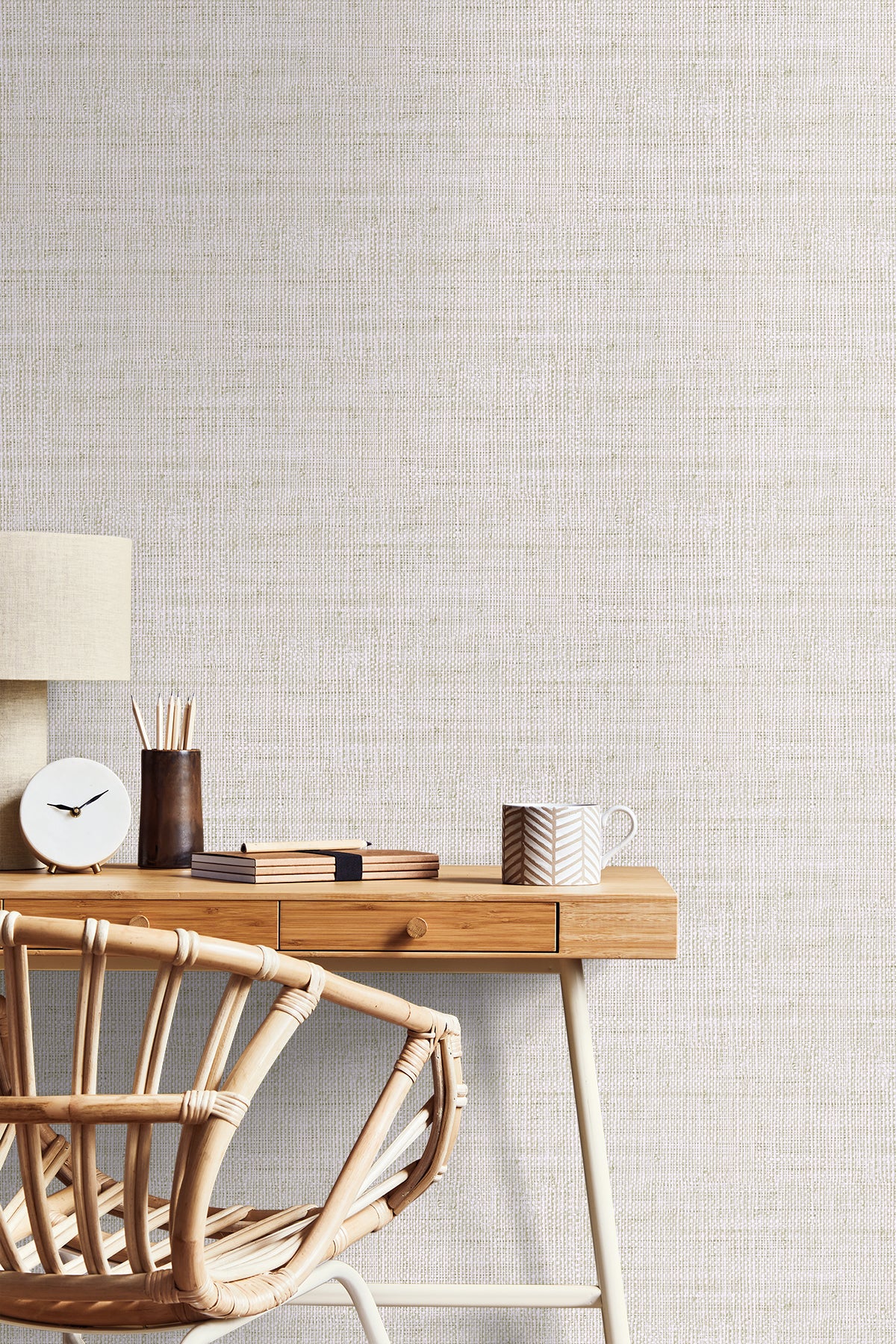 Wild Bind wallpaper in marshmallow color - pattern number RA40308 - by Seabrook in the Raffia collection