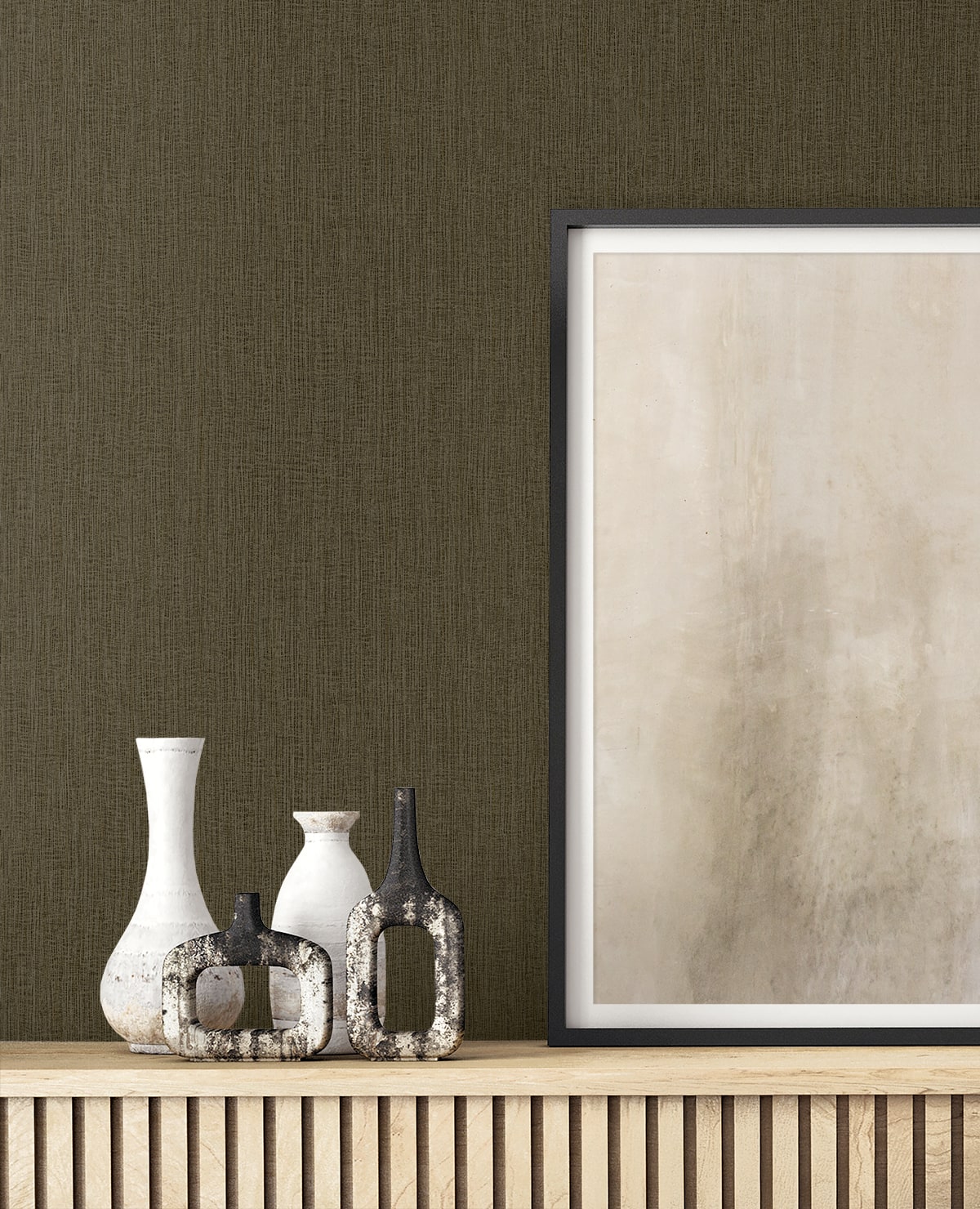 Natural Tether wallpaper in truffle color - pattern number RA41525 - by Seabrook in the Raffia collection