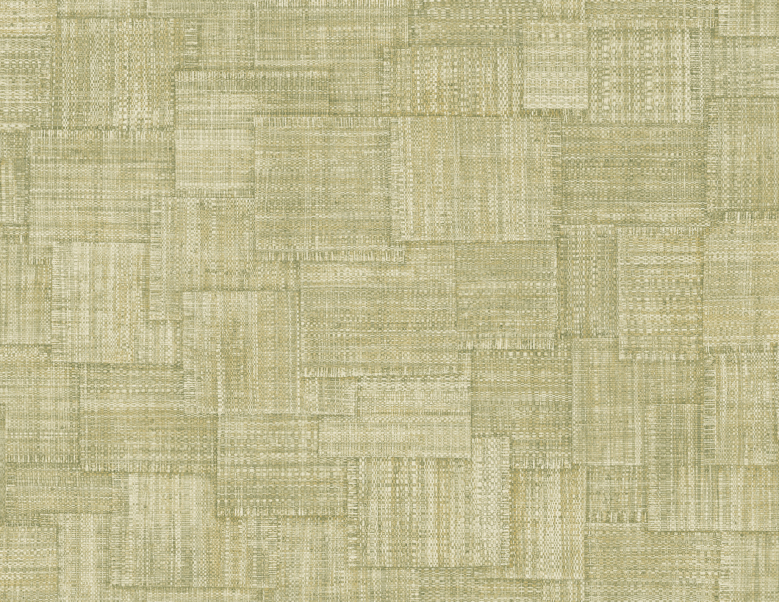 Woven Blocks wallpaper in straw green color - pattern number RA41717 - by Seabrook in the Raffia collection