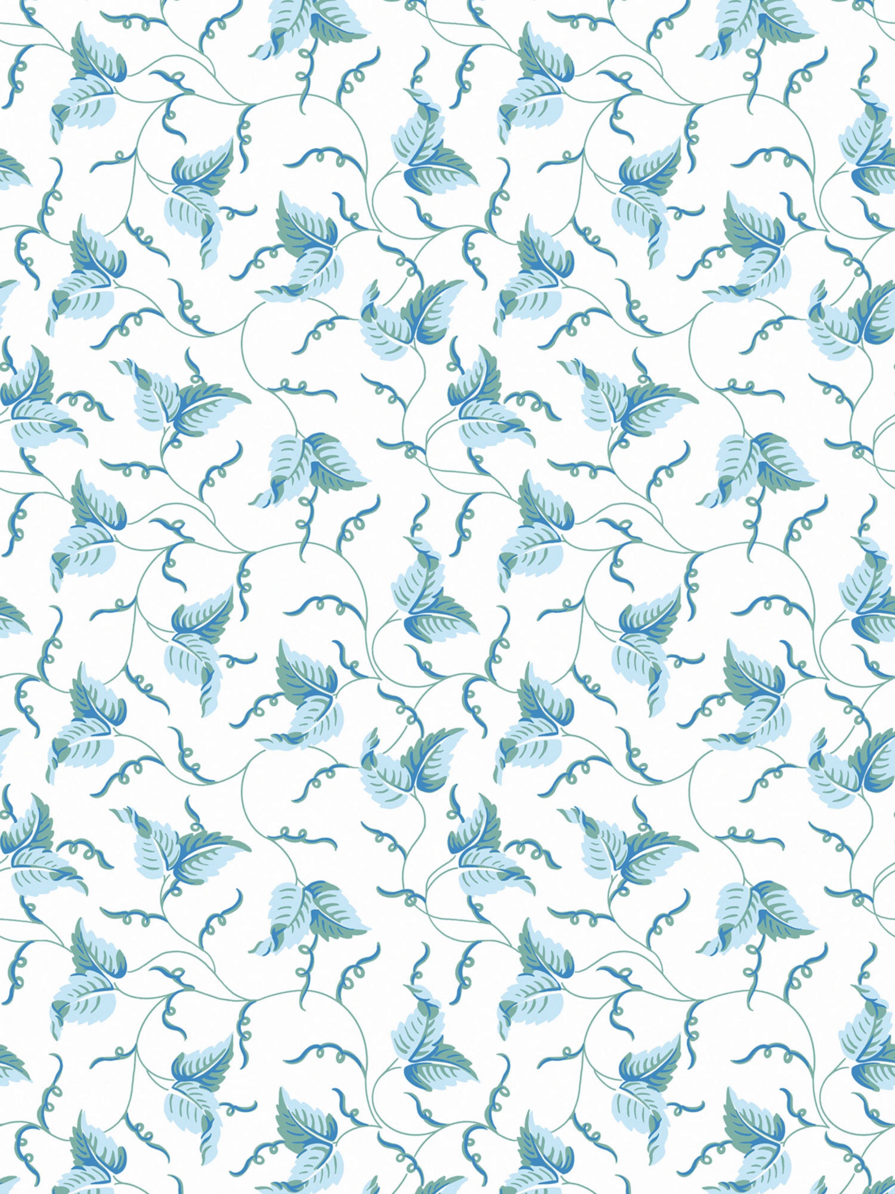 Angle Leaf wallpaper in sky garden color - pattern number SC WP81525D0004 - by Scalamandre in the collection