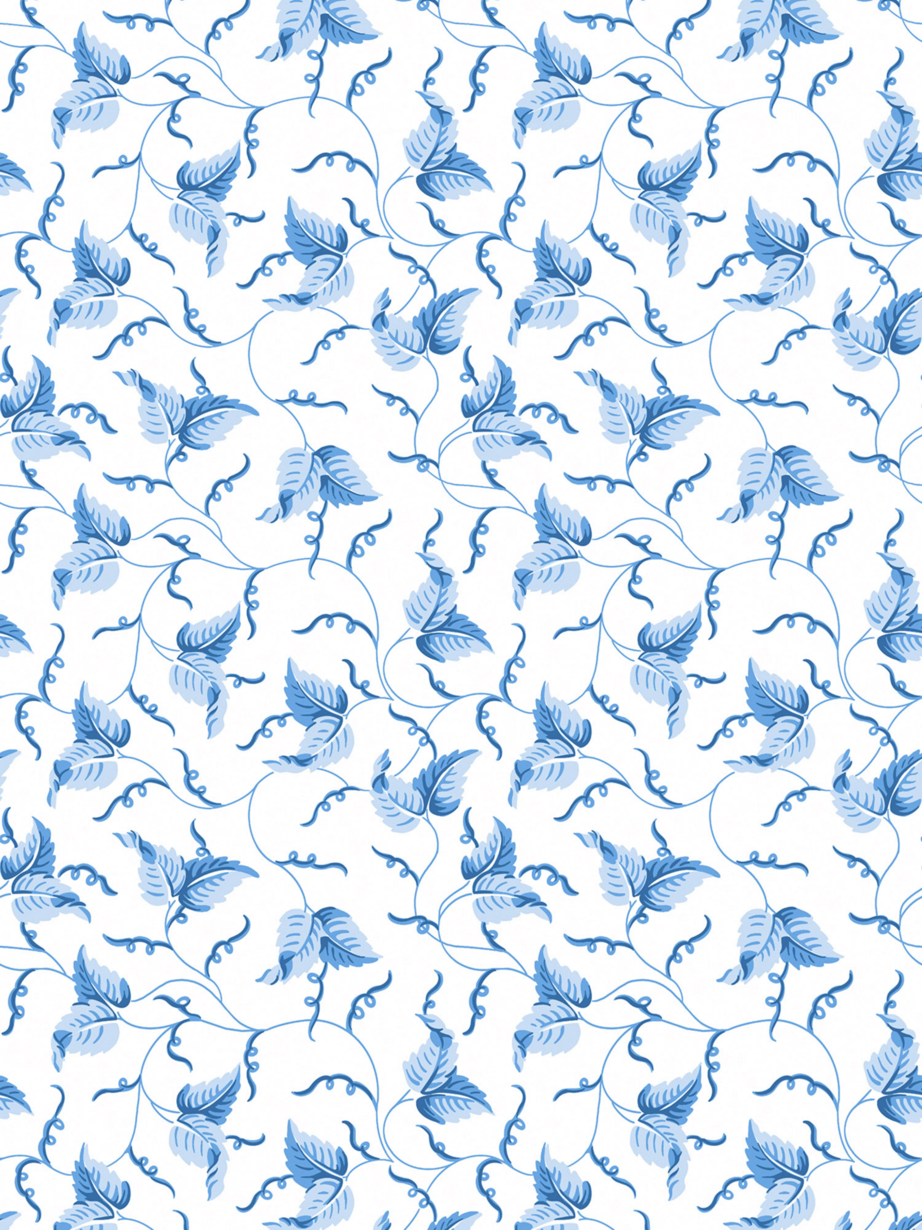 Angle Leaf wallpaper in cobalt color - pattern number SC WP81525D0010 - by Scalamandre in the collection