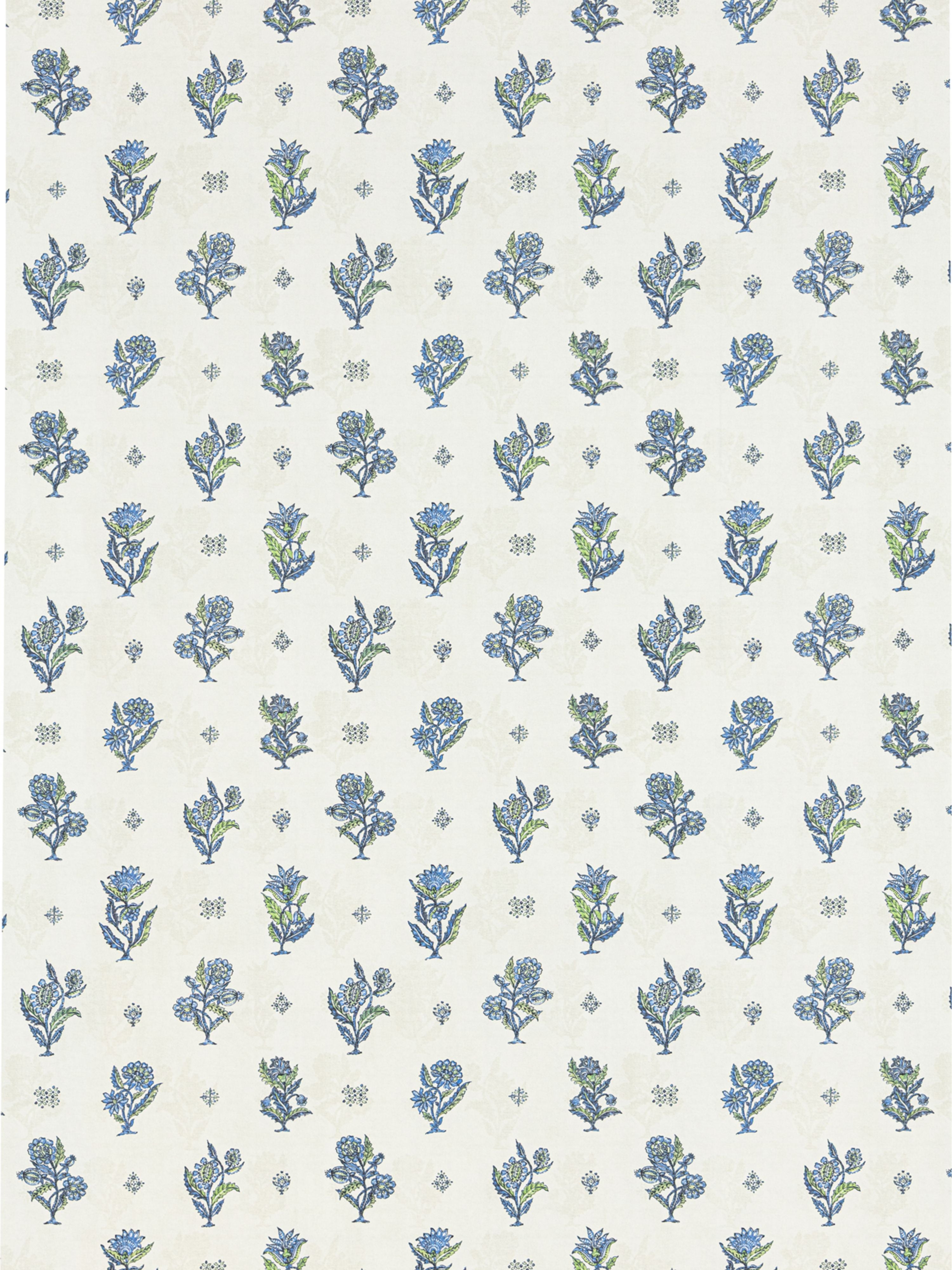 Calico wallpaper in lapis olive color - pattern number SC WP88612D0006 - by Scalamandre in the collection