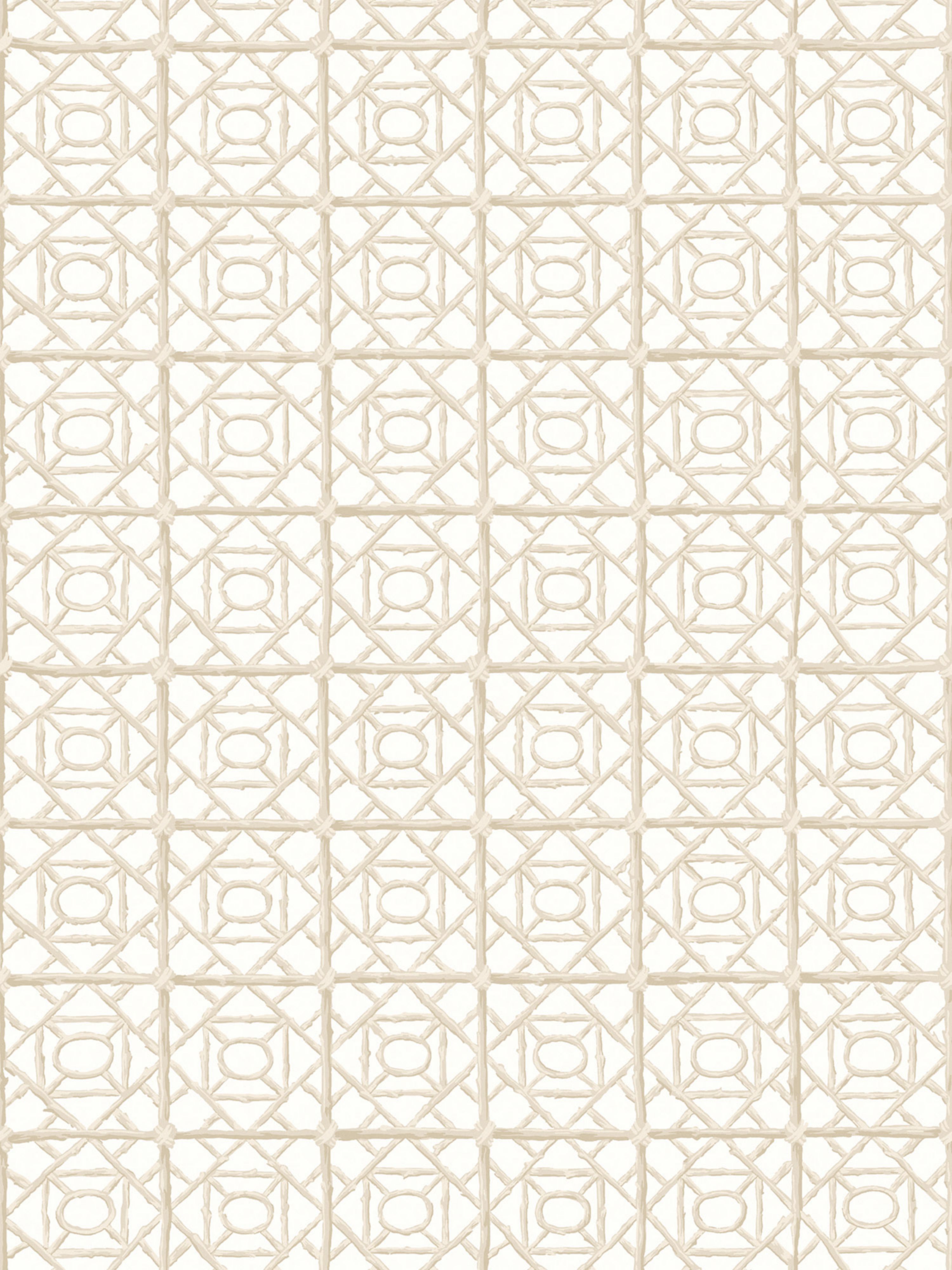 Ormond Fret wallpaper in buttercream color - pattern number SC WP88613D0002 - by Scalamandre in the collection