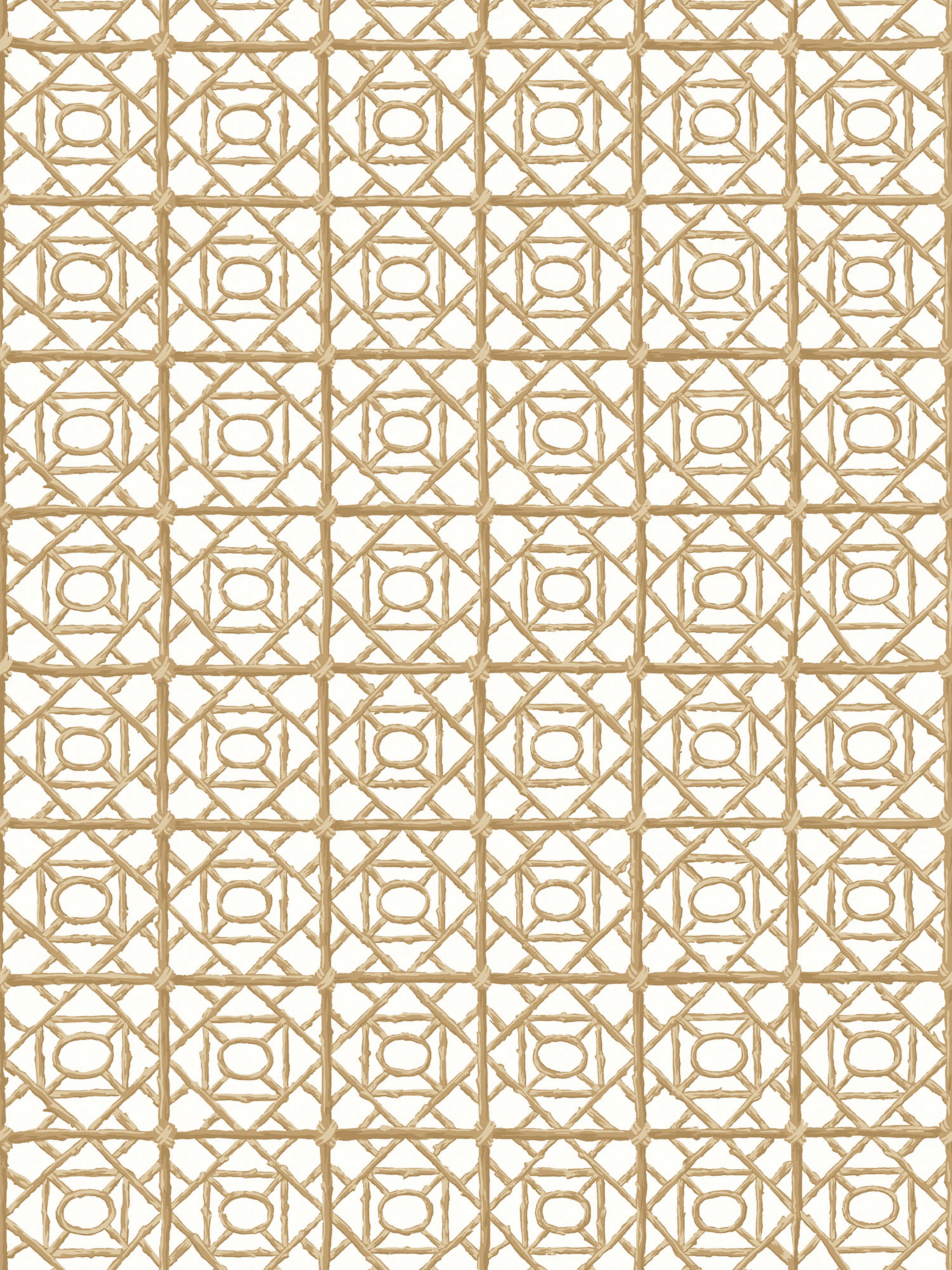Ormond Fret wallpaper in twine color - pattern number SC WP88613D0004 - by Scalamandre in the collection