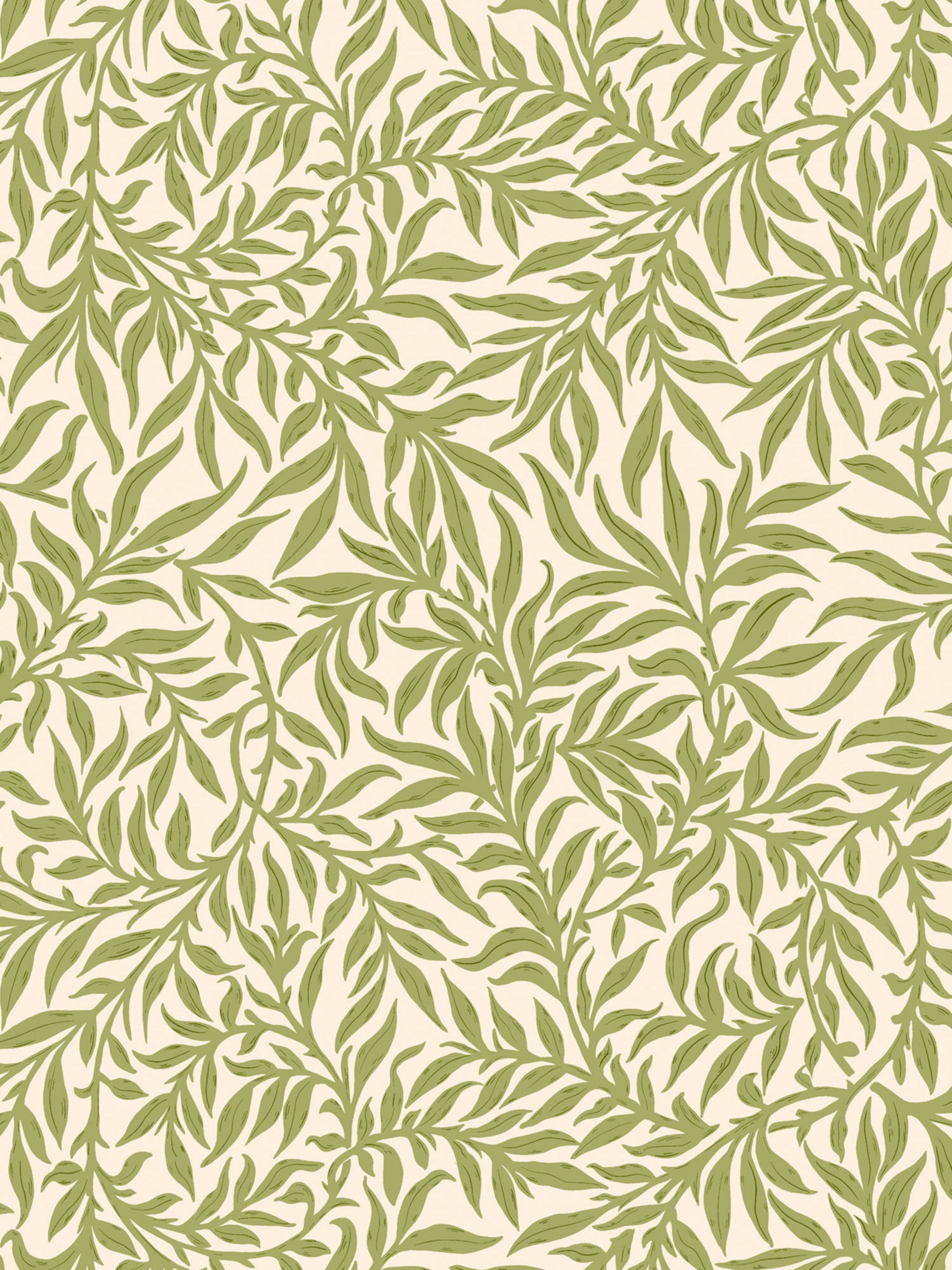 Willow wallpaper in moss color - pattern number SC WP88614D0002 - by Scalamandre in the collection