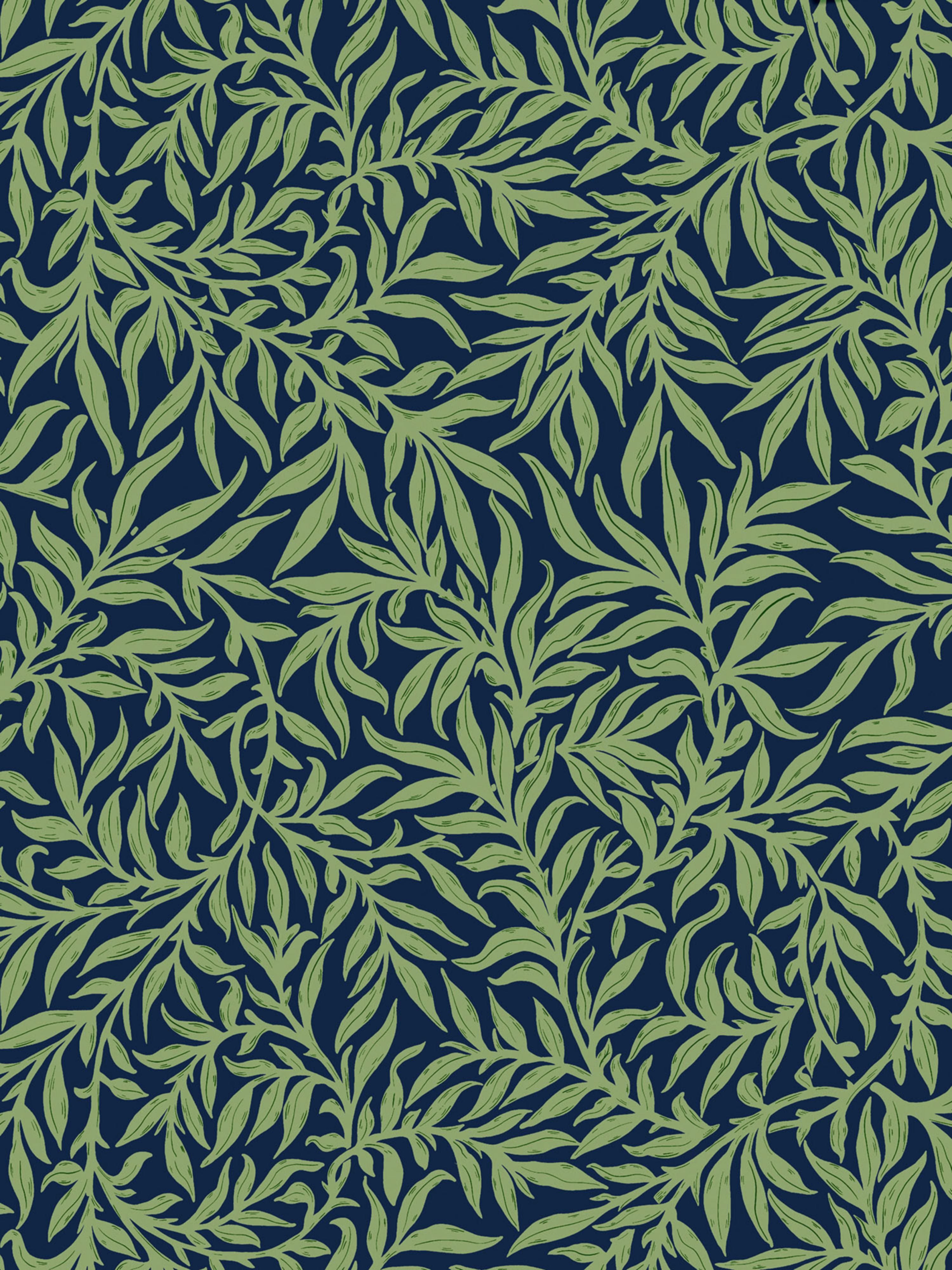 Willow wallpaper in midnight color - pattern number SC WP88614D0003 - by Scalamandre in the collection