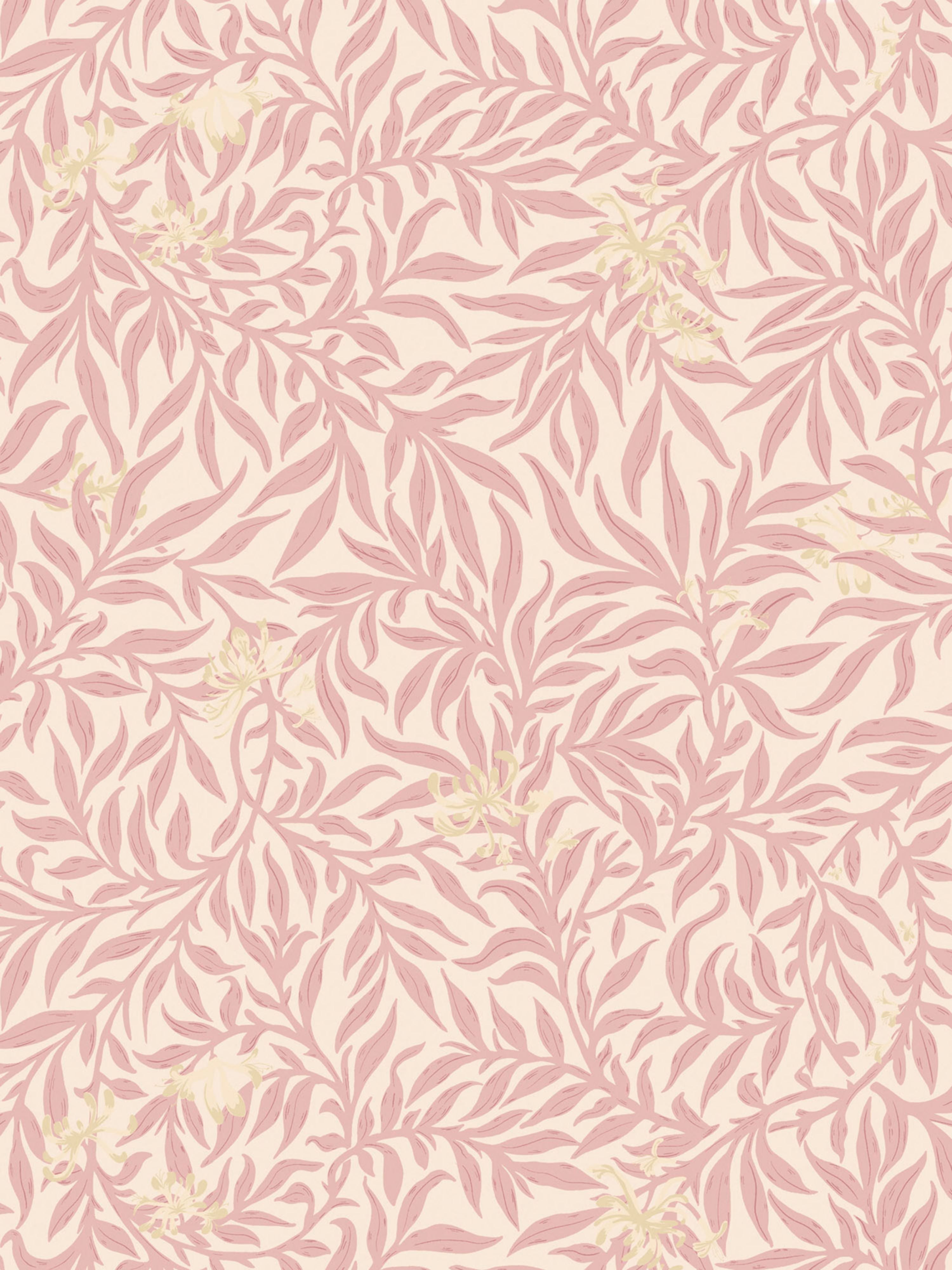 Honeysuckle wallpaper in rose color - pattern number SC WP88617D0003 - by Scalamandre in the collection