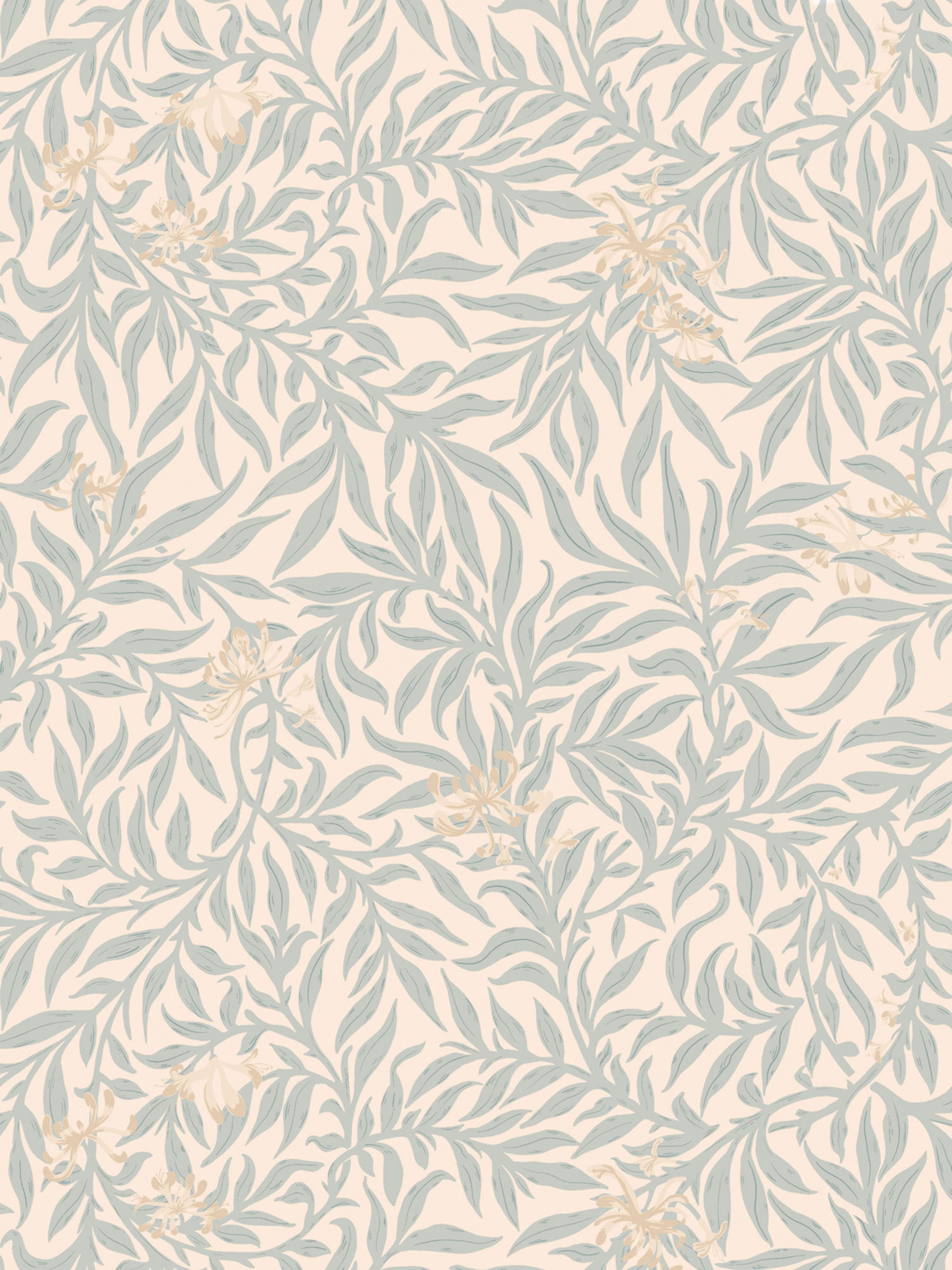 Honeysuckle wallpaper in mineral color - pattern number SC WP88617D0006 - by Scalamandre in the collection