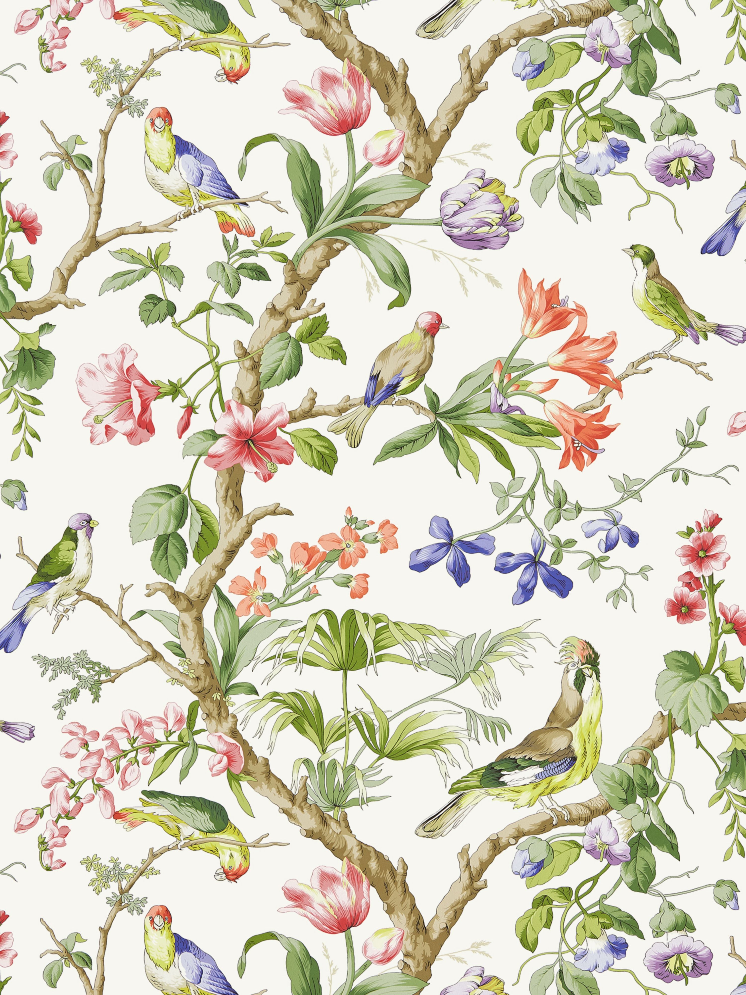 Belize wallpaper in ivory color - pattern number SC 0001WP88381 - by Scalamandre in the collection
