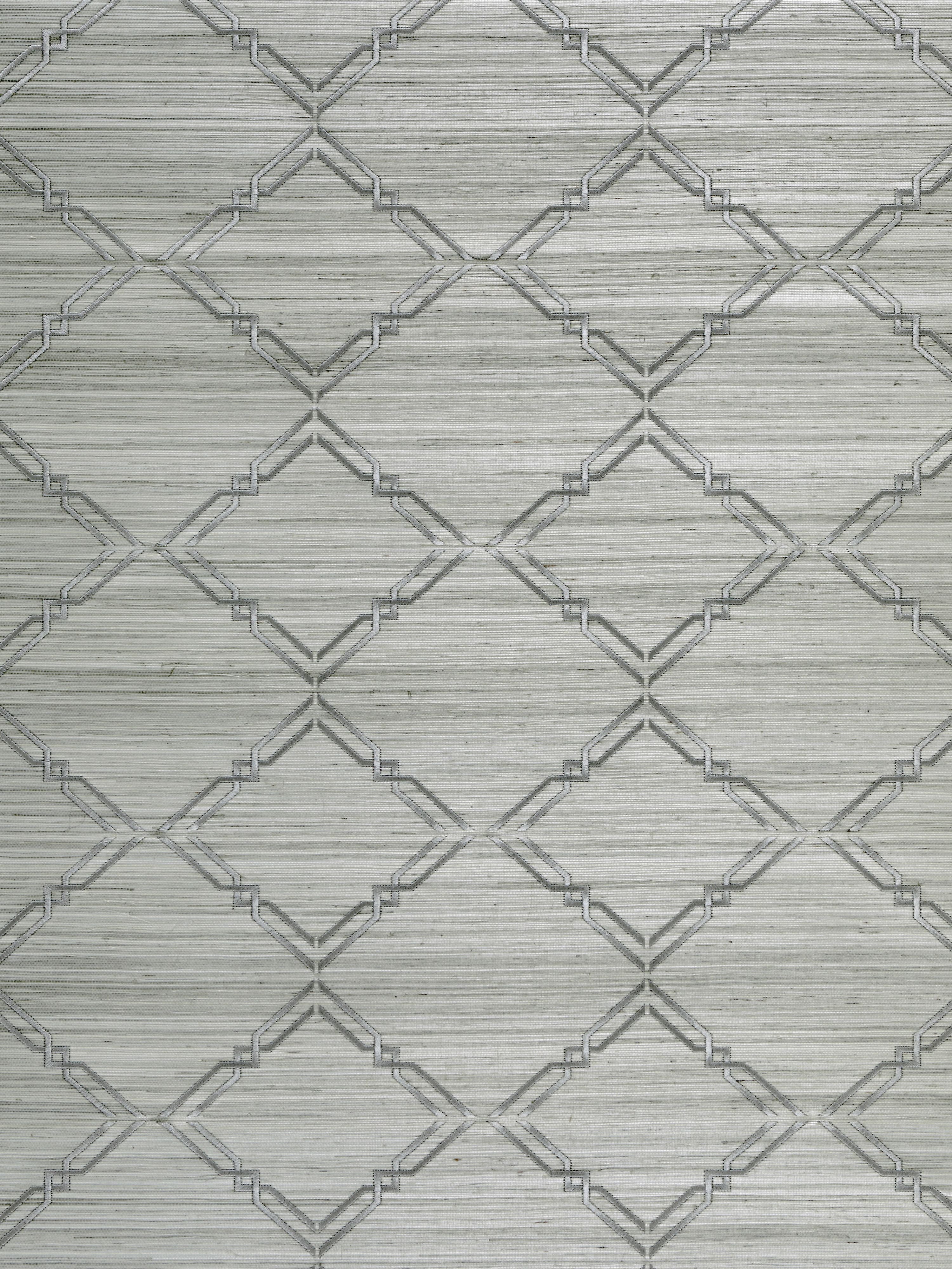 Monroe Embroidered Grasscloth wallpaper in glacier color - pattern number SC 0001WP88383 - by Scalamandre in the collection