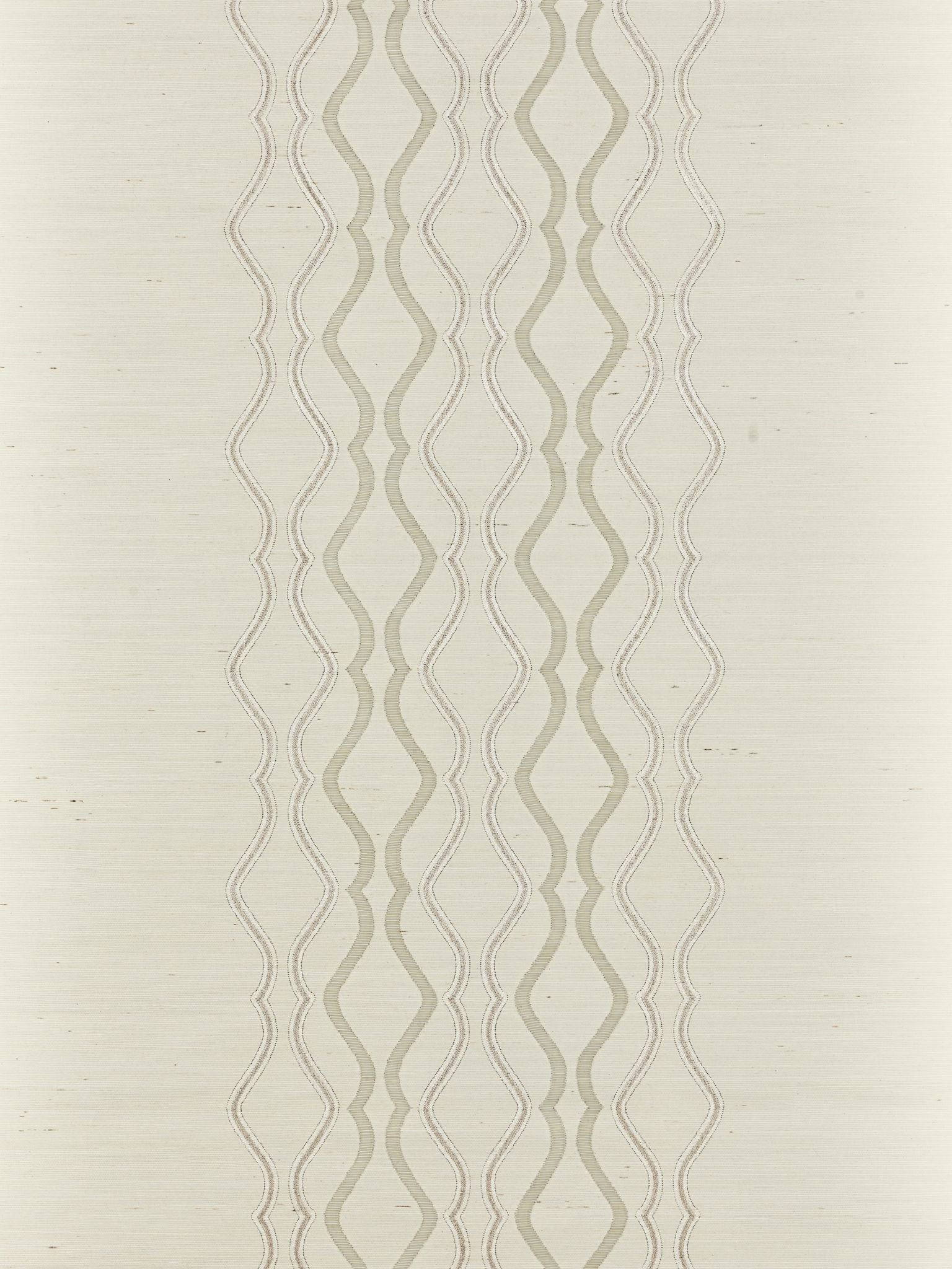 Valentina Embellished Sisal fabric in frost color - pattern number SC 0001WP88447 - by Scalamandre in the collection