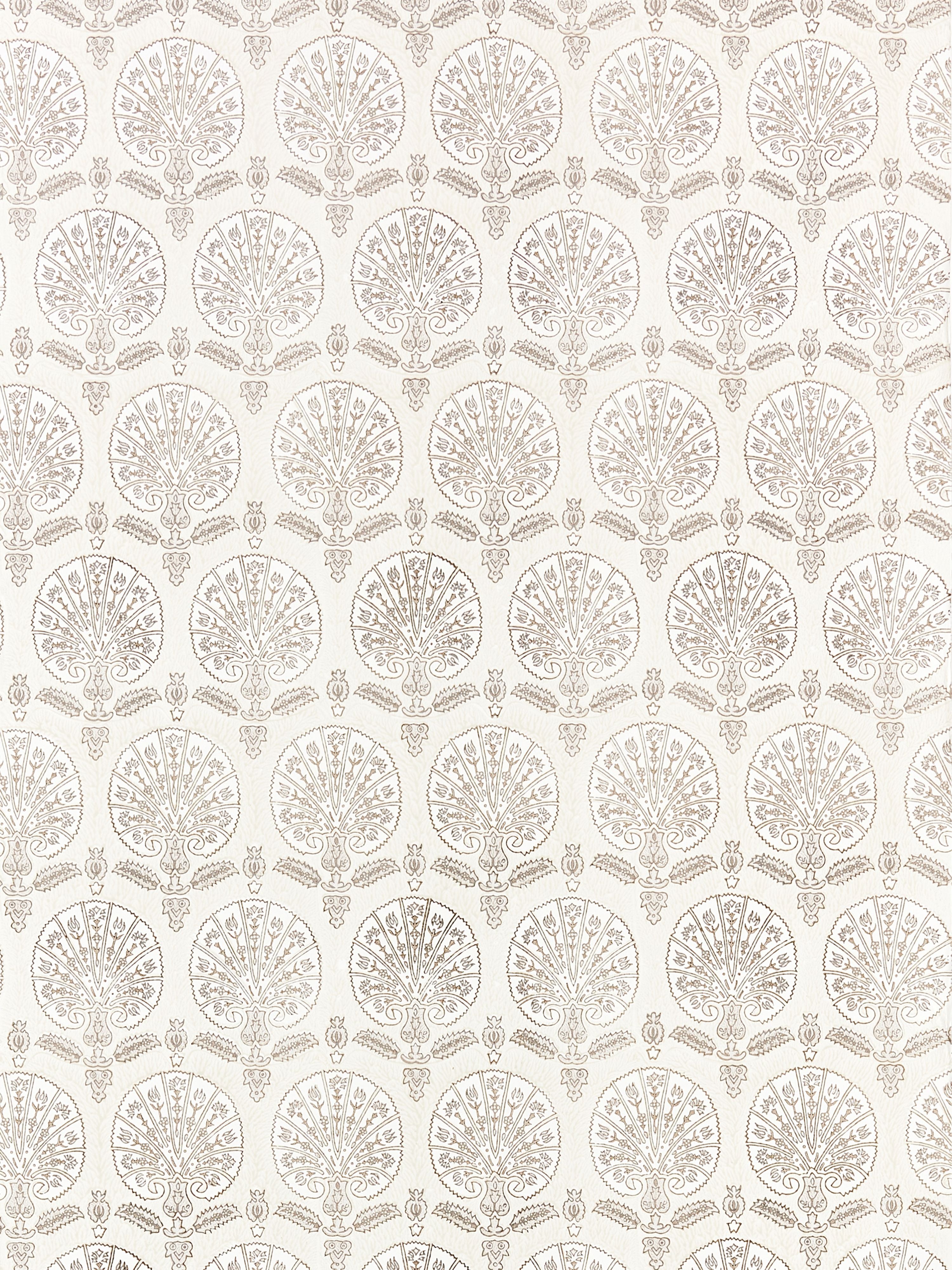 Karanfil Block Print wallpaper in birch color - pattern number SC 0001WP88560 - by Scalamandre in the collection