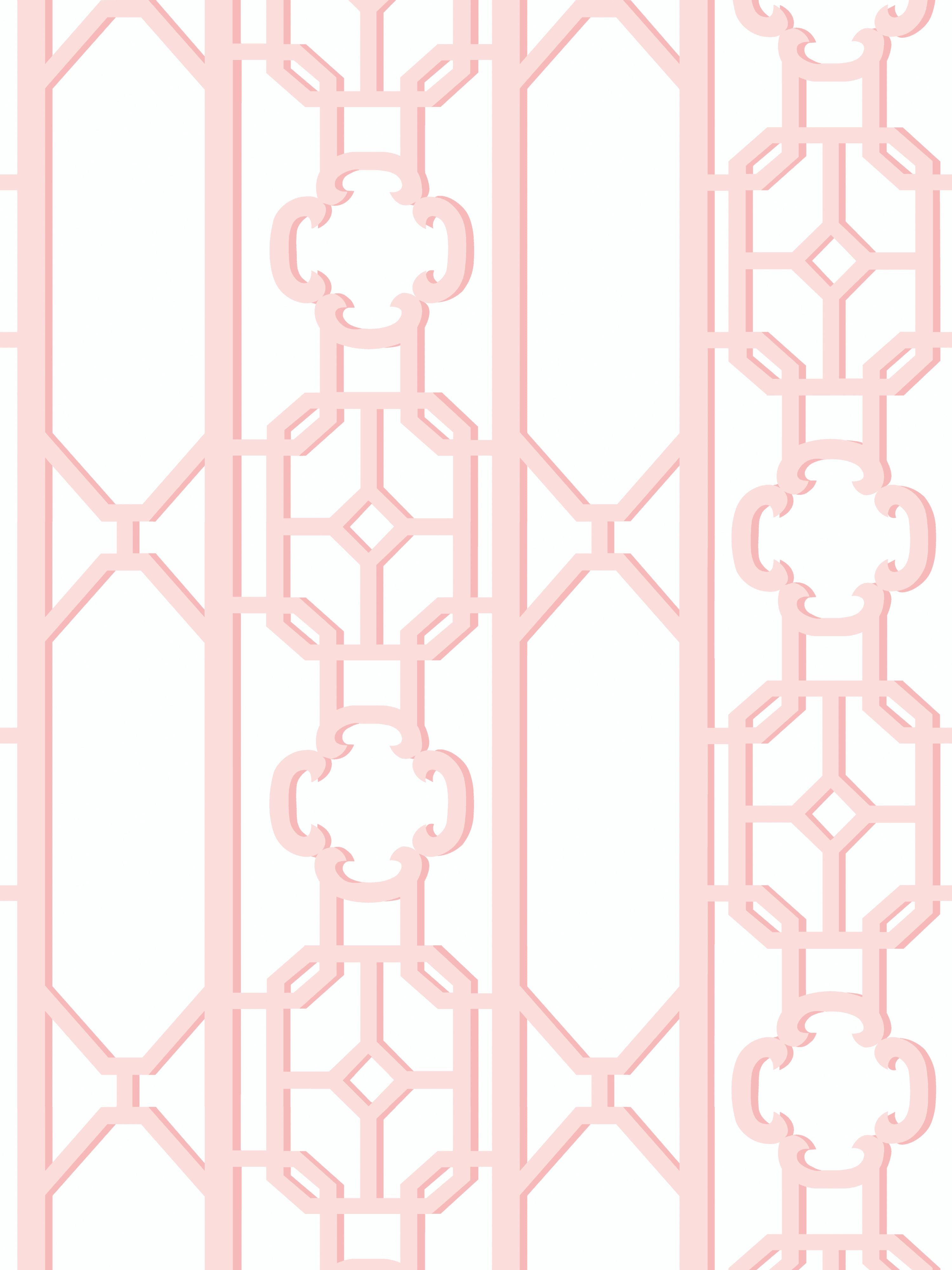 Joanna Fret wallpaper in ballet slipper color - pattern number SC 0001WP88582D - by Scalamandre in the collection