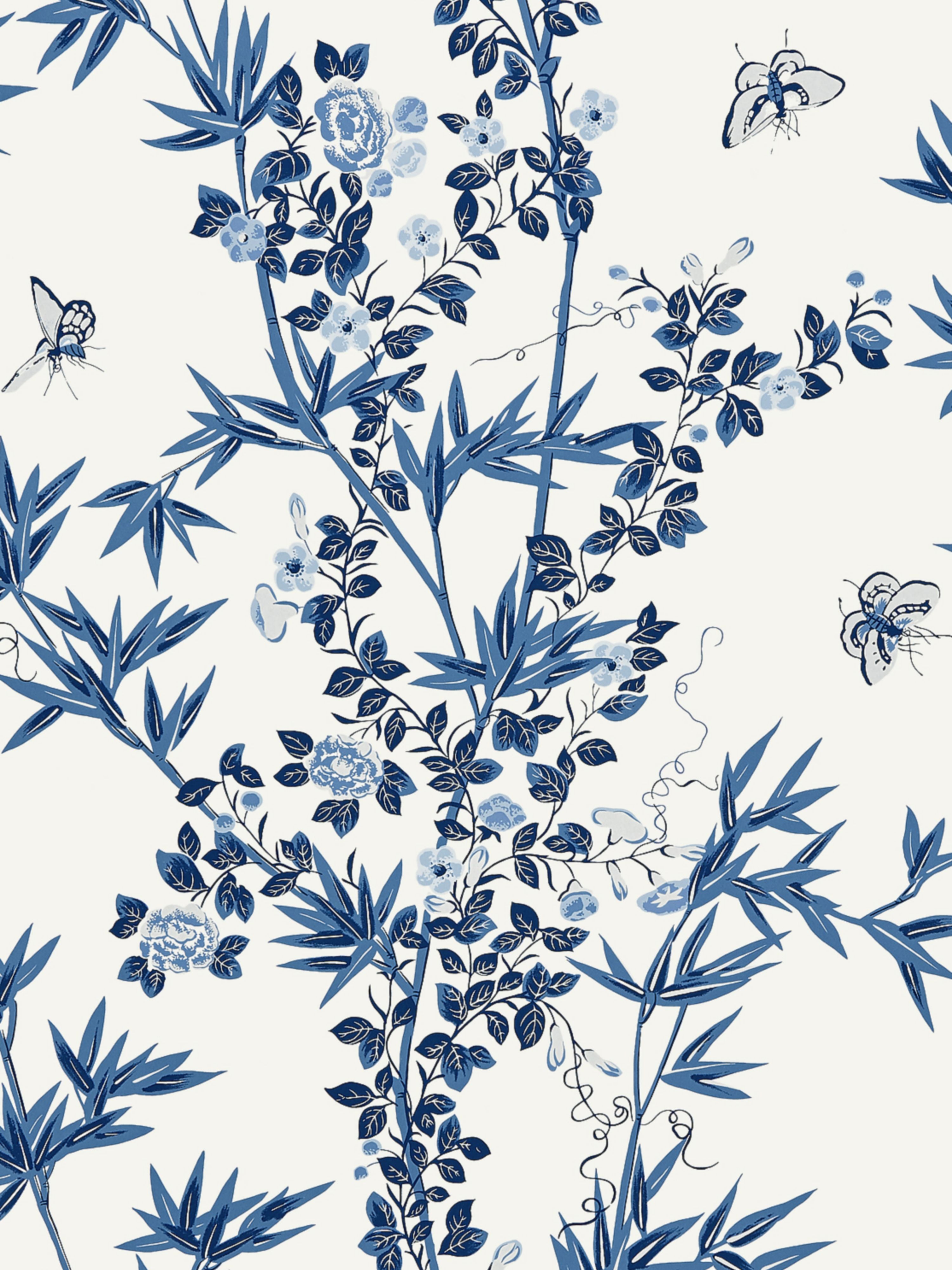 Jardin De Chine wallpaper in porcelain color - pattern number SC 0002WP88375 - by Scalamandre in the collection