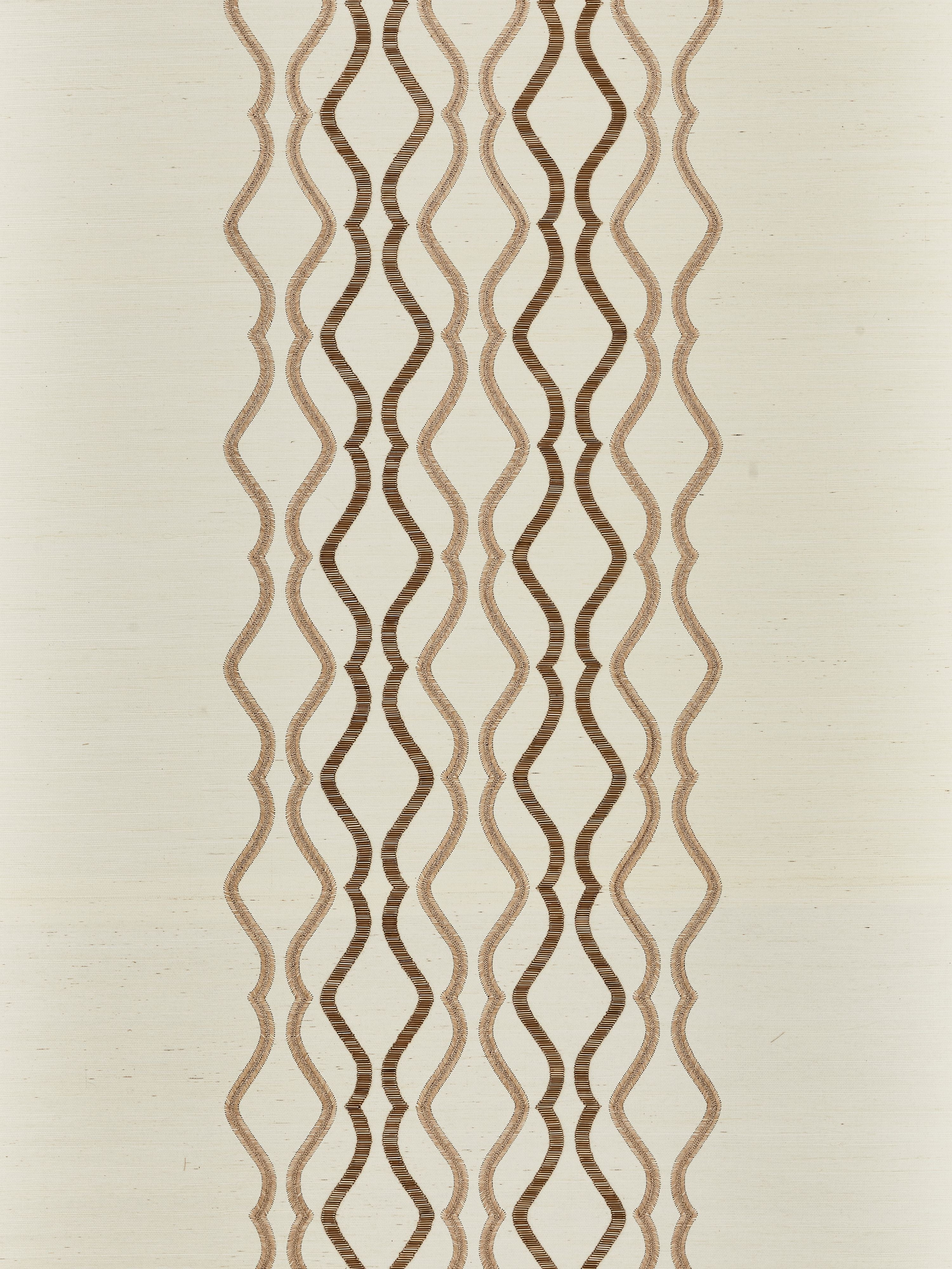 Valentina Embellished Sisal wallpaper in shell color - pattern number SC 0002WP88447 - by Scalamandre in the collection