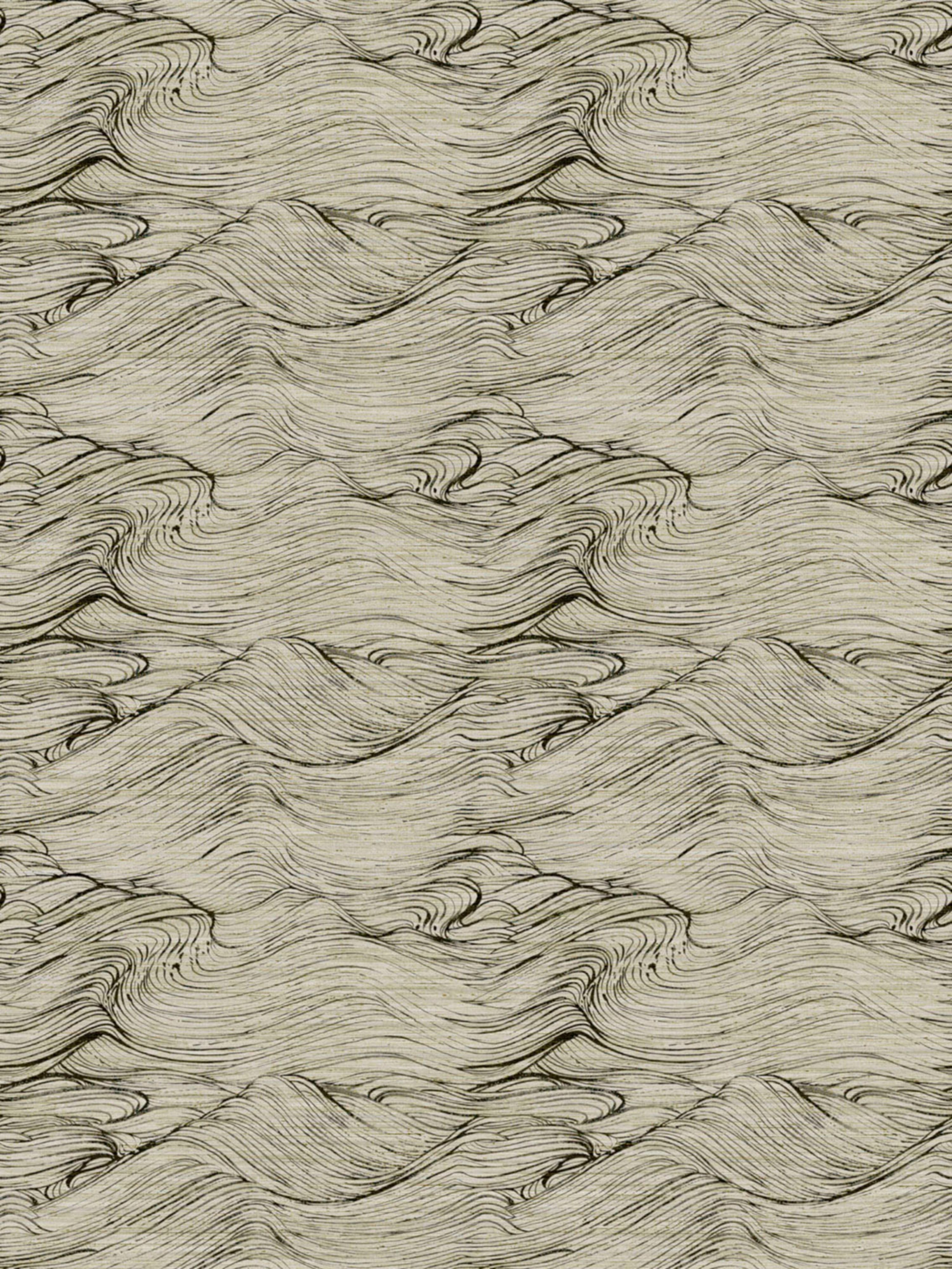 Shikoku wallpaper in ink wash color - pattern number SC 0002WP88454 - by Scalamandre in the collection