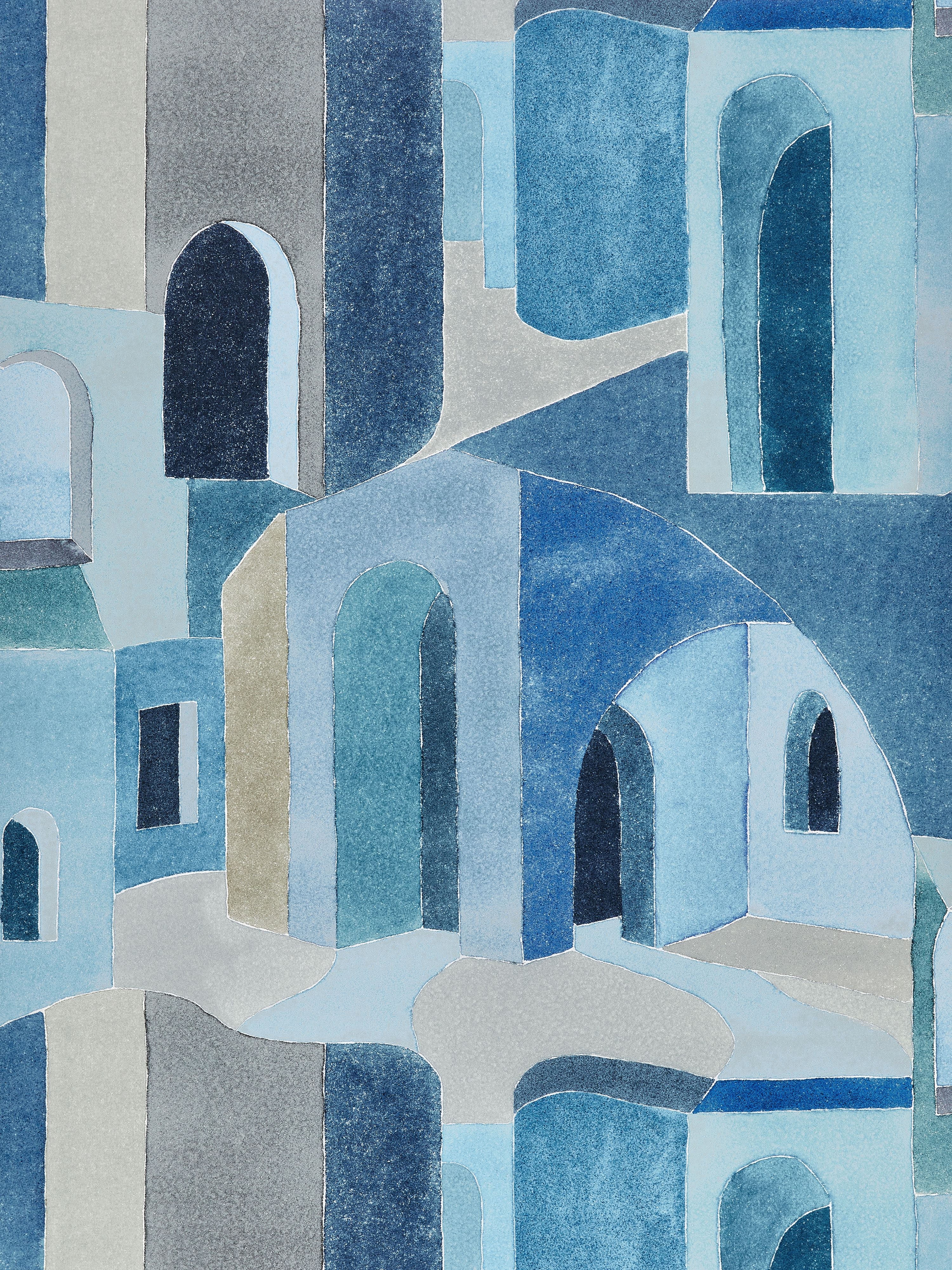 Riad wallpaper in mediterranean color - pattern number SC 0002WP88508 - by Scalamandre in the collection