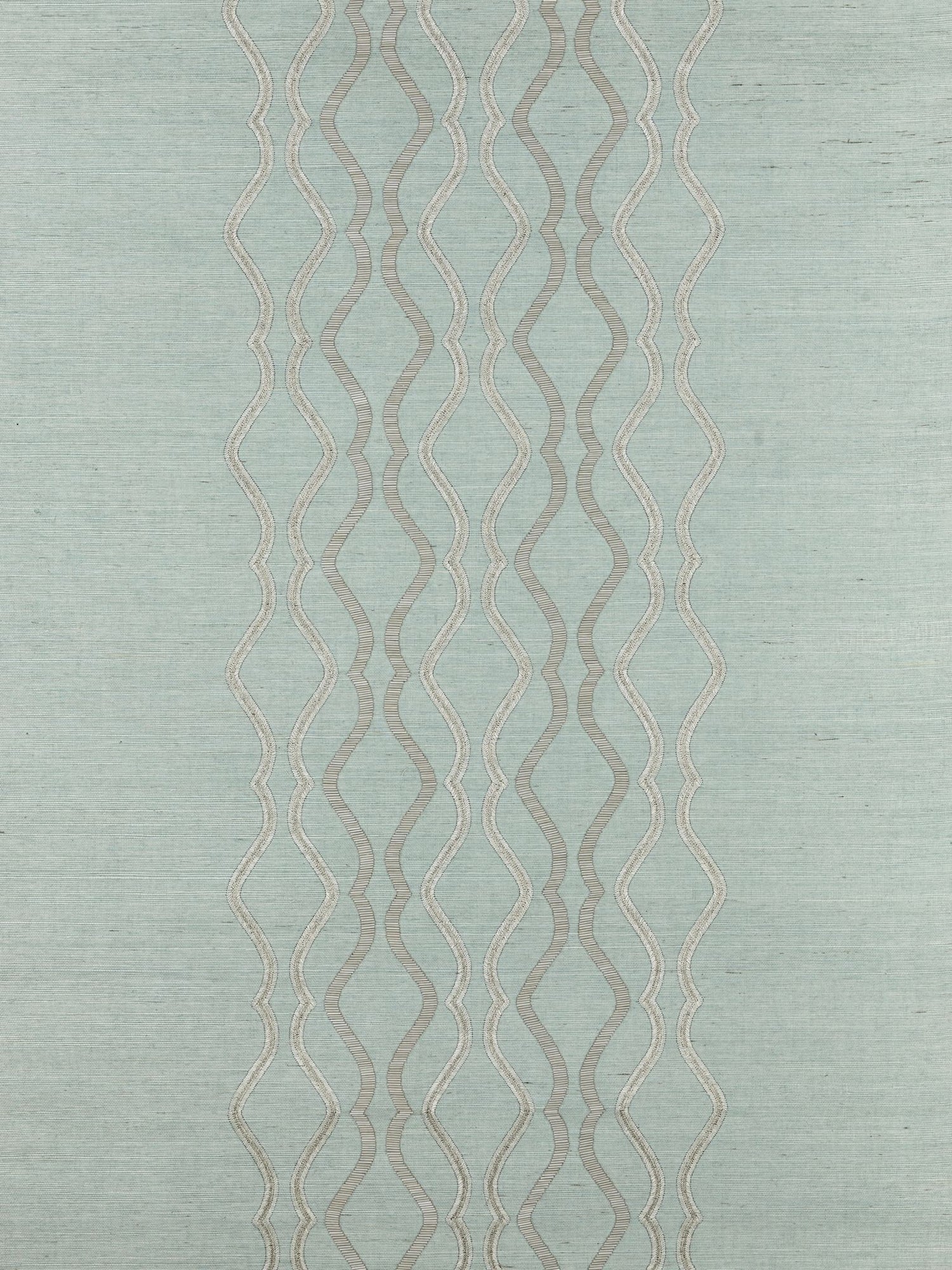 Valentina Embellished Sisal fabric in seaglass color - pattern number SC 0003WP88447 - by Scalamandre in the  collection