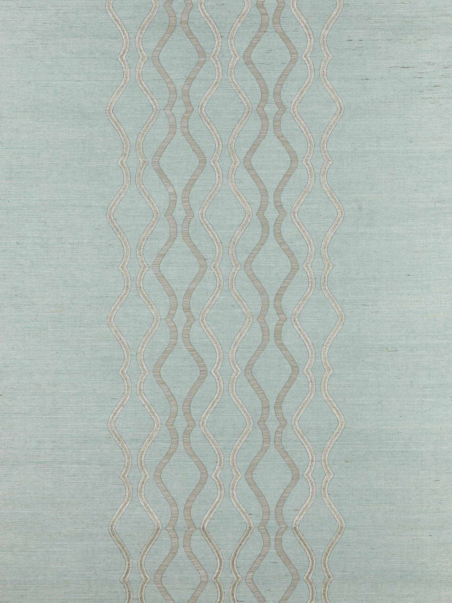 Valentina Embellished Sisal fabric in seaglass color - pattern number SC 0003WP88447 - by Scalamandre in the  collection