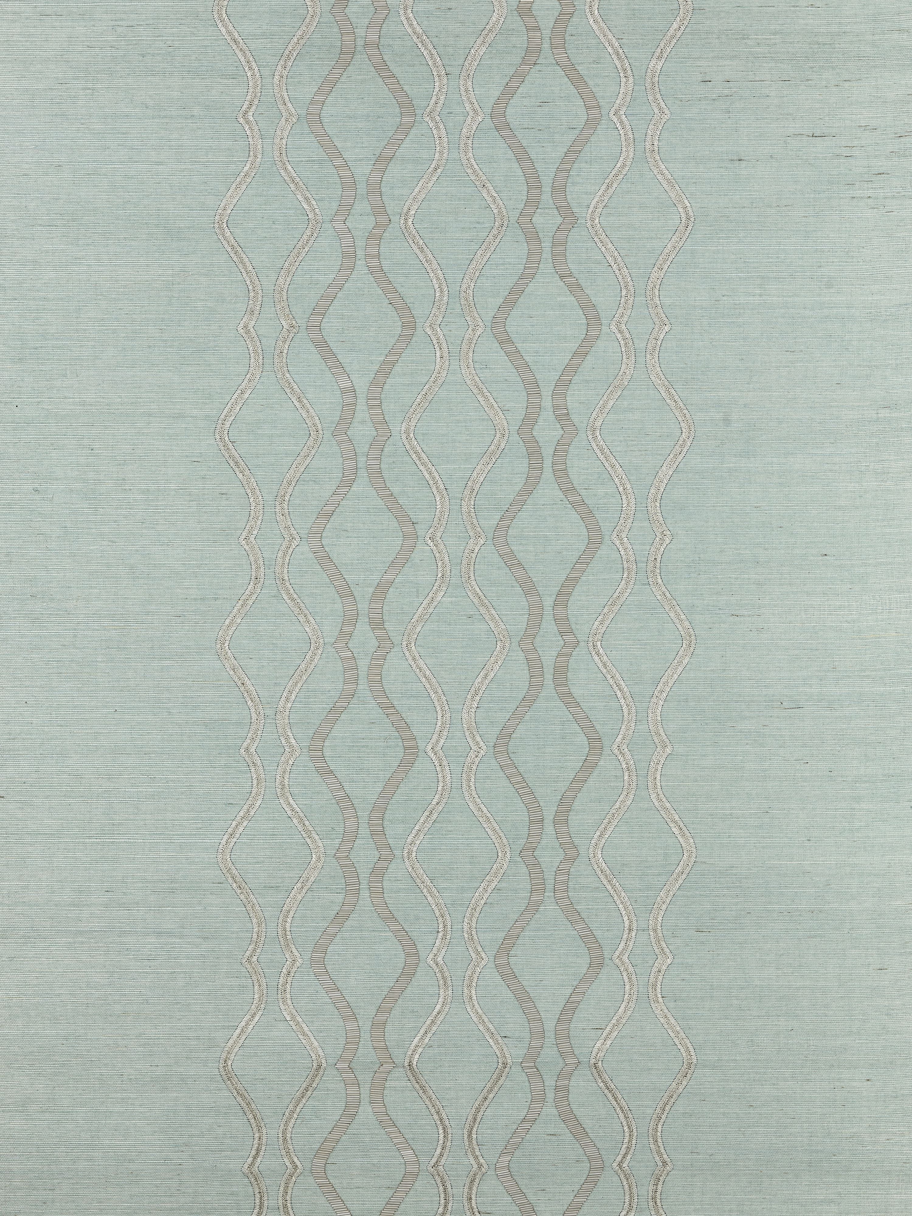 Valentina Embellished Sisal wallpaper in seaglass color - pattern number SC 0003WP88447 - by Scalamandre in the collection