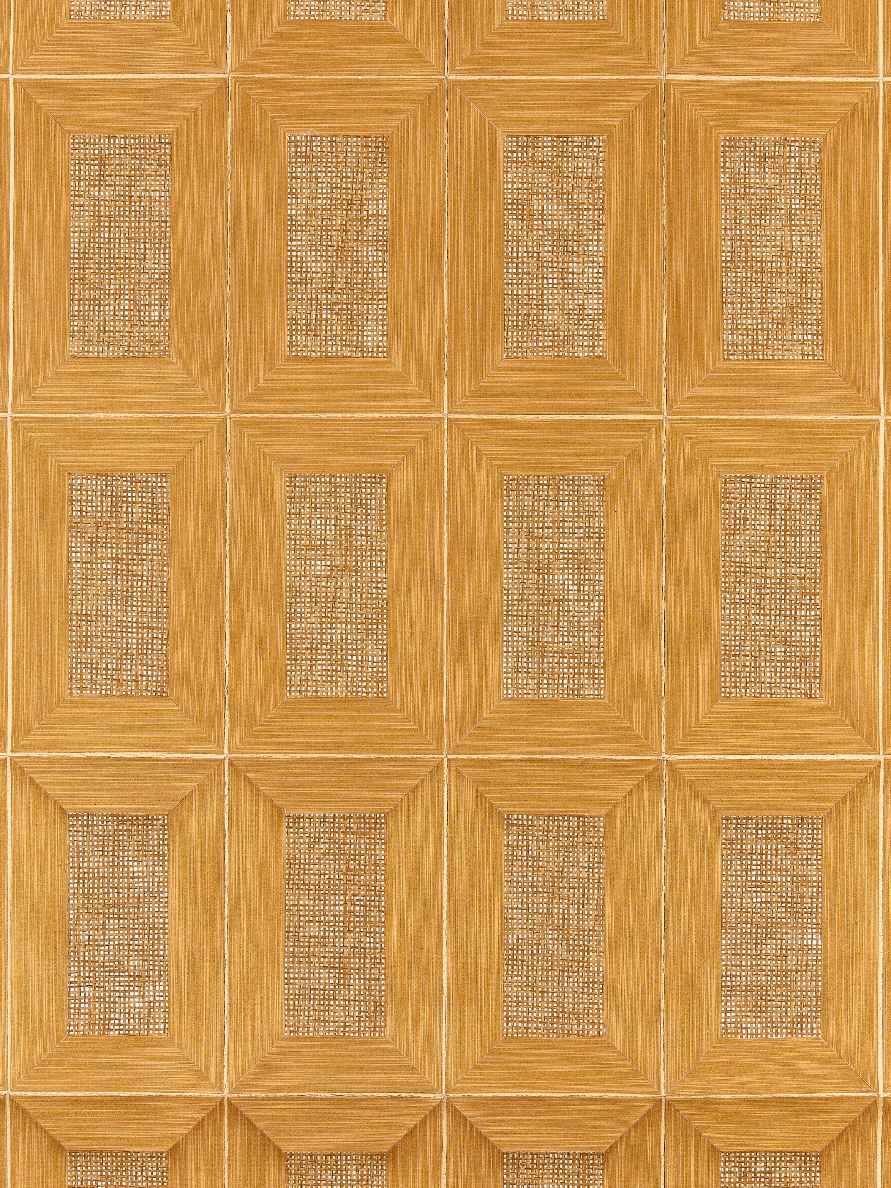 Libro Woven wallpaper in golden color - pattern number SC 0003WP88474 - by Scalamandre in the collection