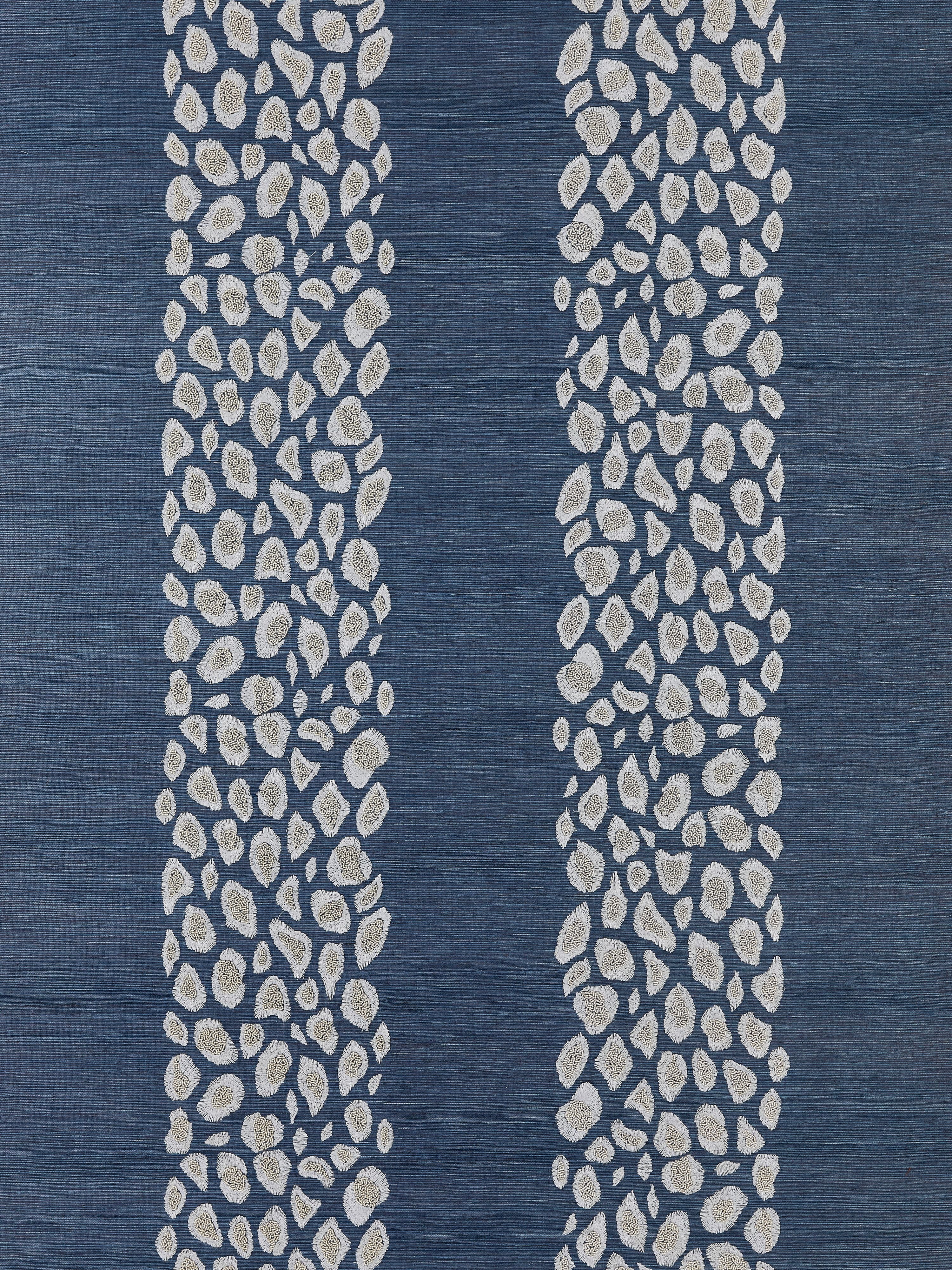 Catwalk Embellished Grasscloth wallpaper in midnight color - pattern number SC 0004WP88446 - by Scalamandre in the collection