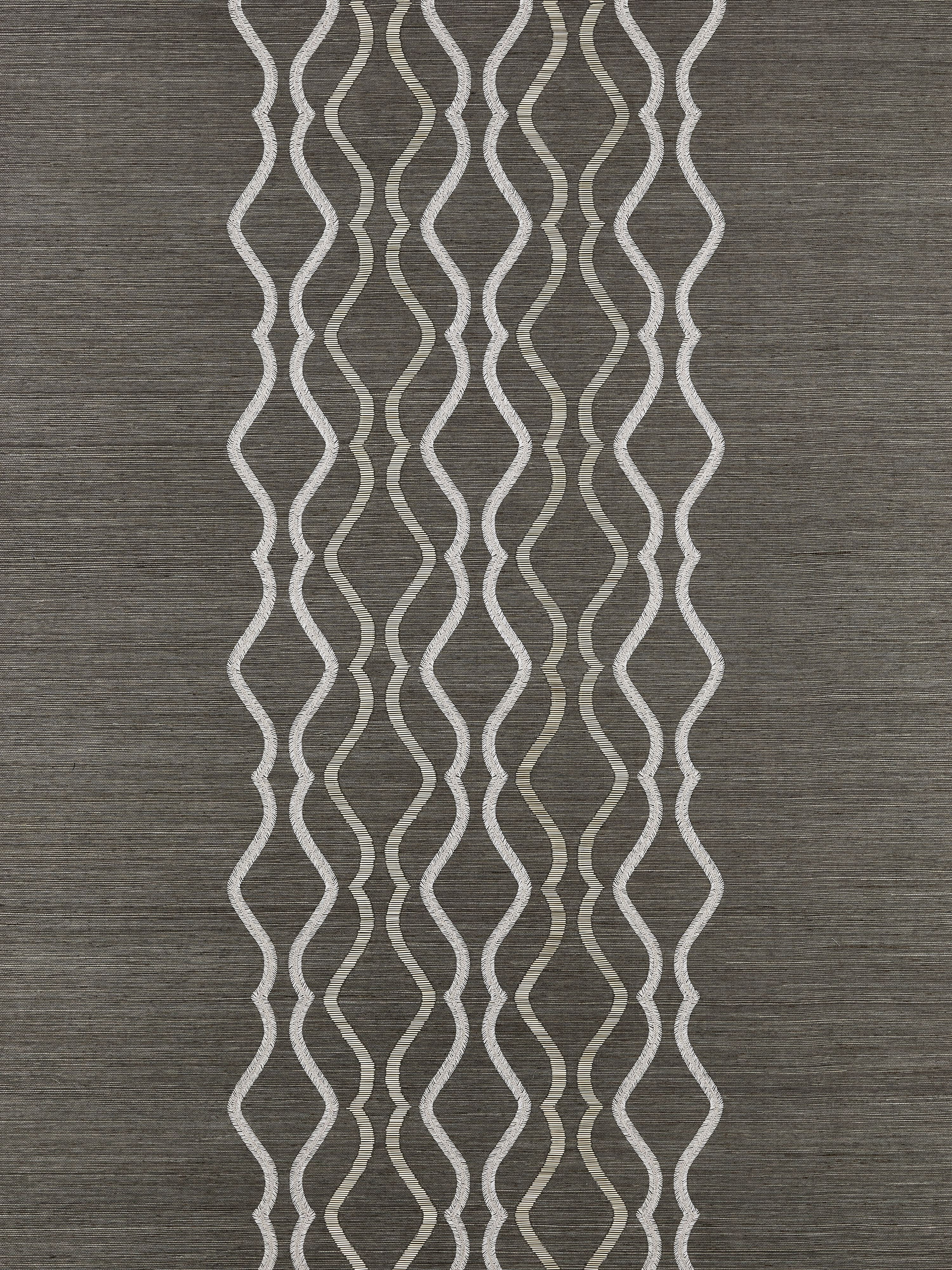 Valentina Embellished Sisal wallpaper in sterling color - pattern number SC 0004WP88447 - by Scalamandre in the collection