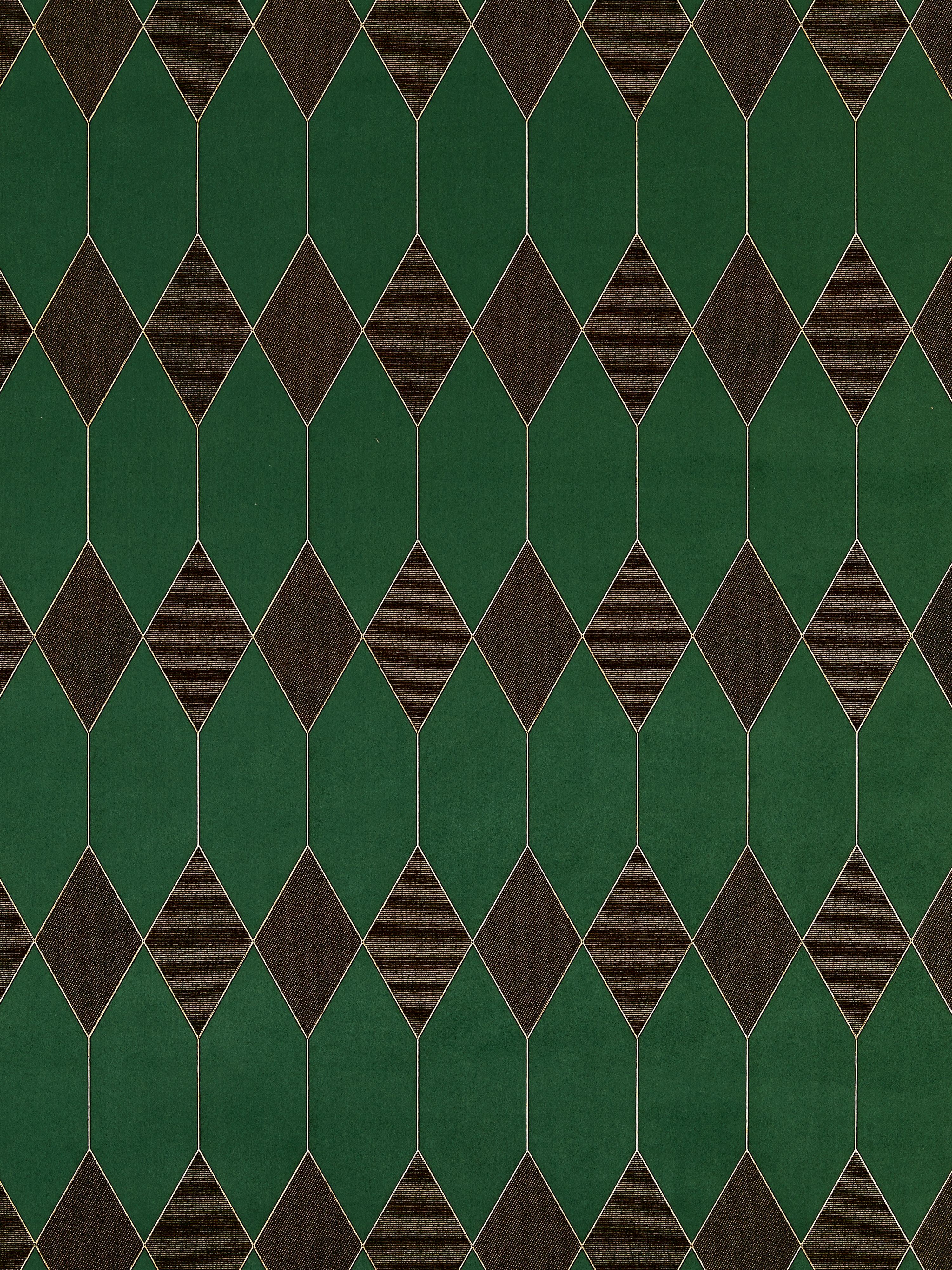 Cadence wallpaper in pine color - pattern number SC 0004WP88460 - by Scalamandre in the collection