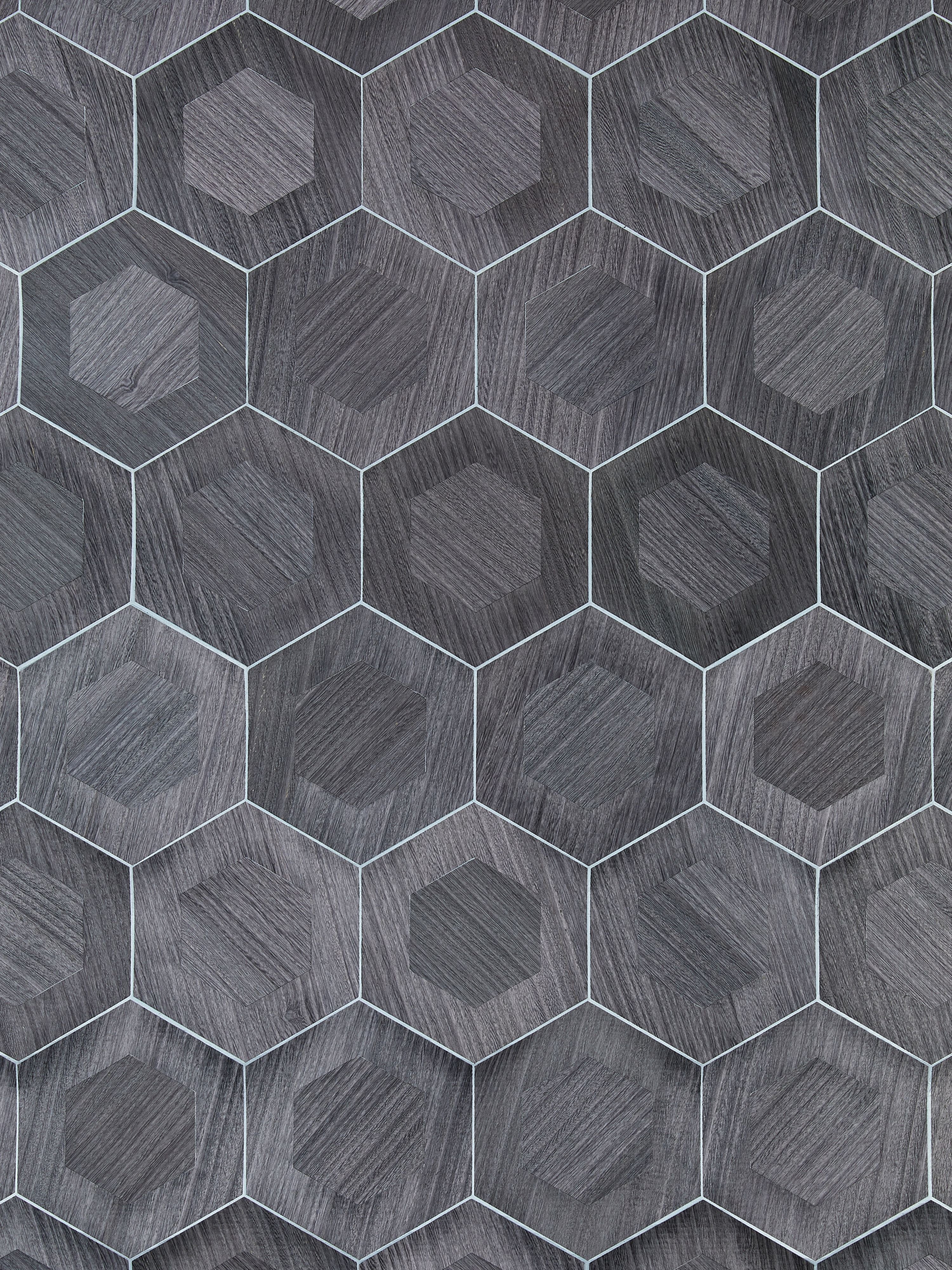 Hexad wallpaper in granite color - pattern number SC 0005WP88476 - by Scalamandre in the collection