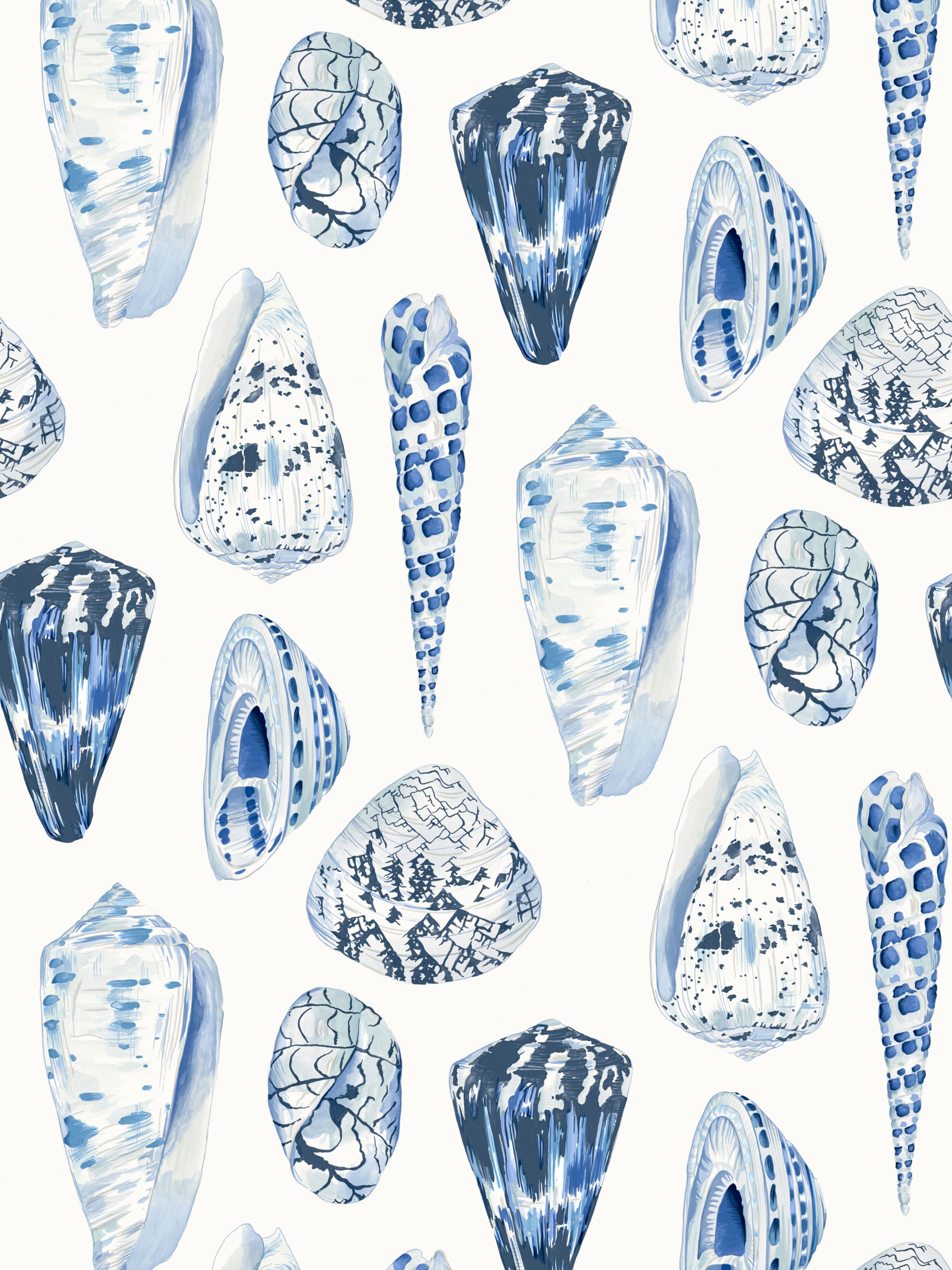 Coquina wallpaper in porcelain color - pattern number SC 0007WP88365 - by Scalamandre in the collection