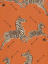 Zebras fabric in orange color - pattern number SC 0012WP81388M - by Scalamandre in the  collection